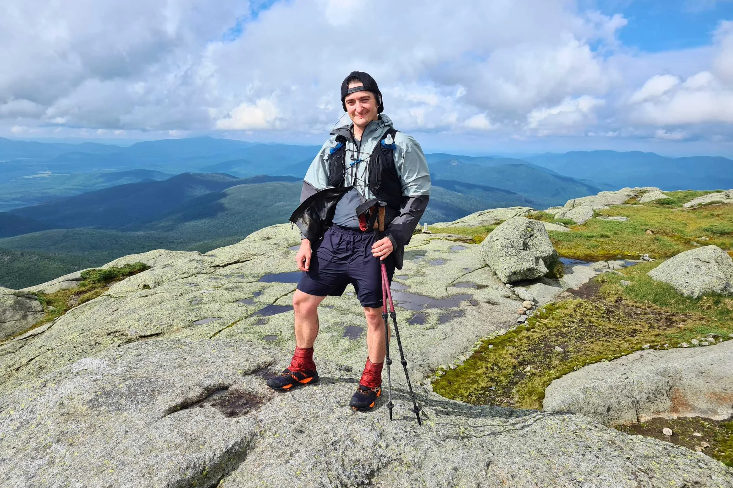   Dirty Girl gaiters at the summit  
