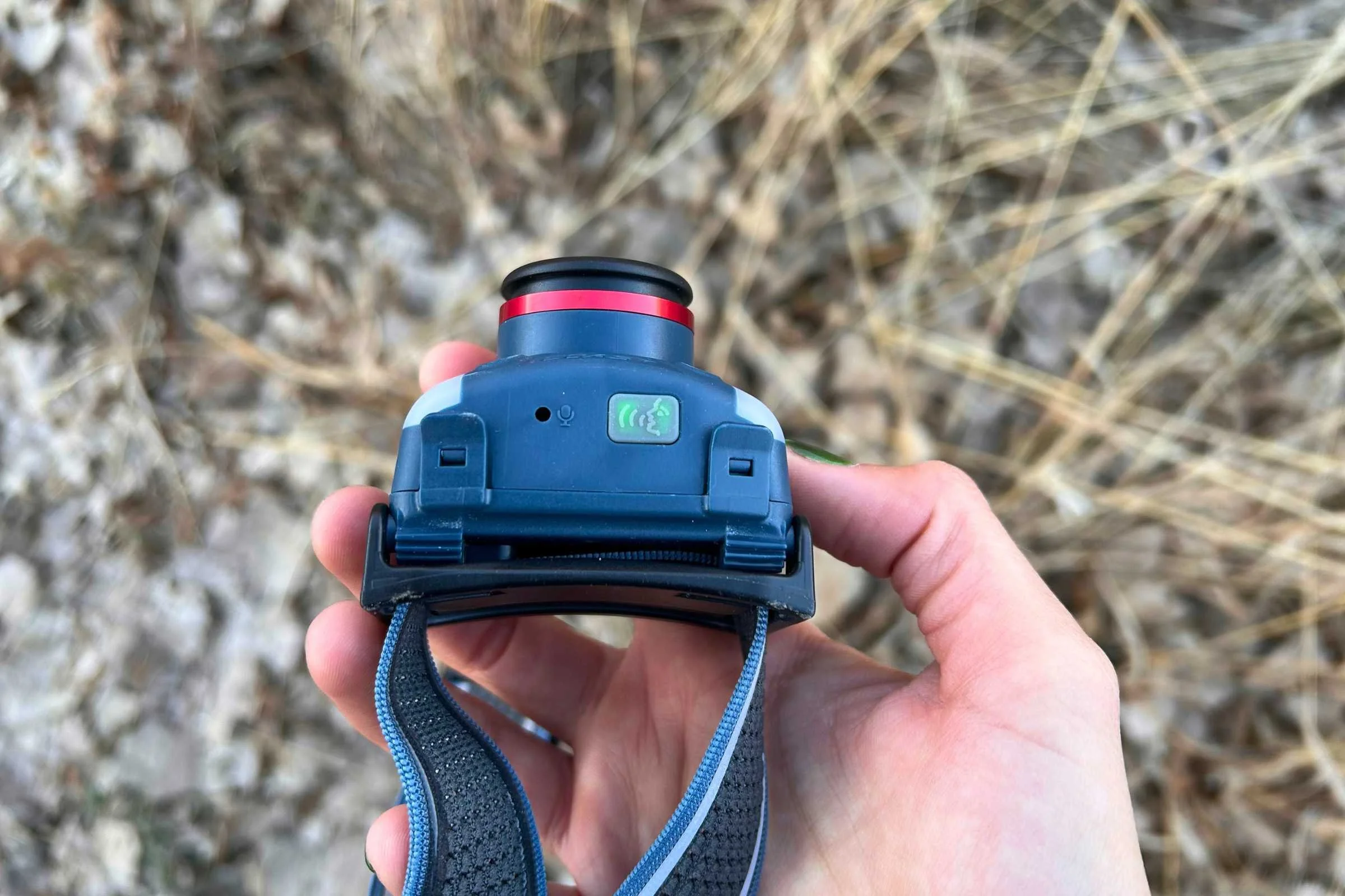  the coast fl97r voice-activated headlamp tested outside 