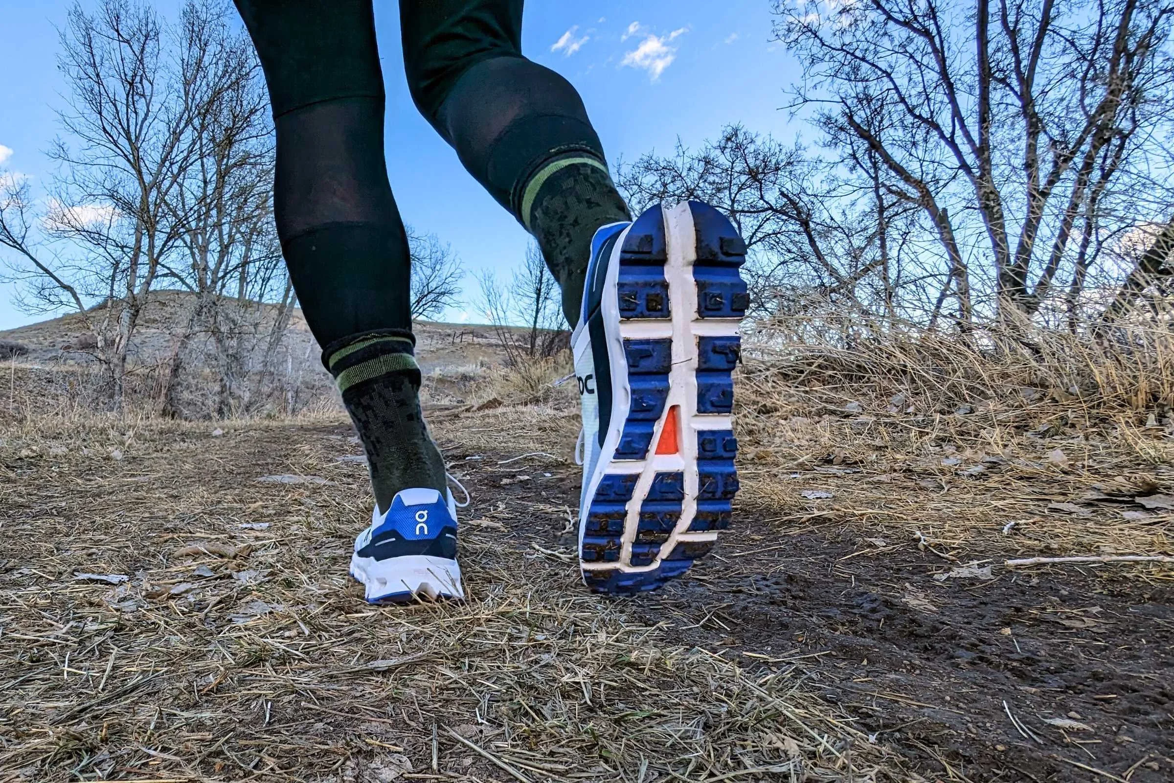   The exposed midsole channel in the middle of the On Cloudvista’s outsole has a tendency to get rocks stuck in it.  