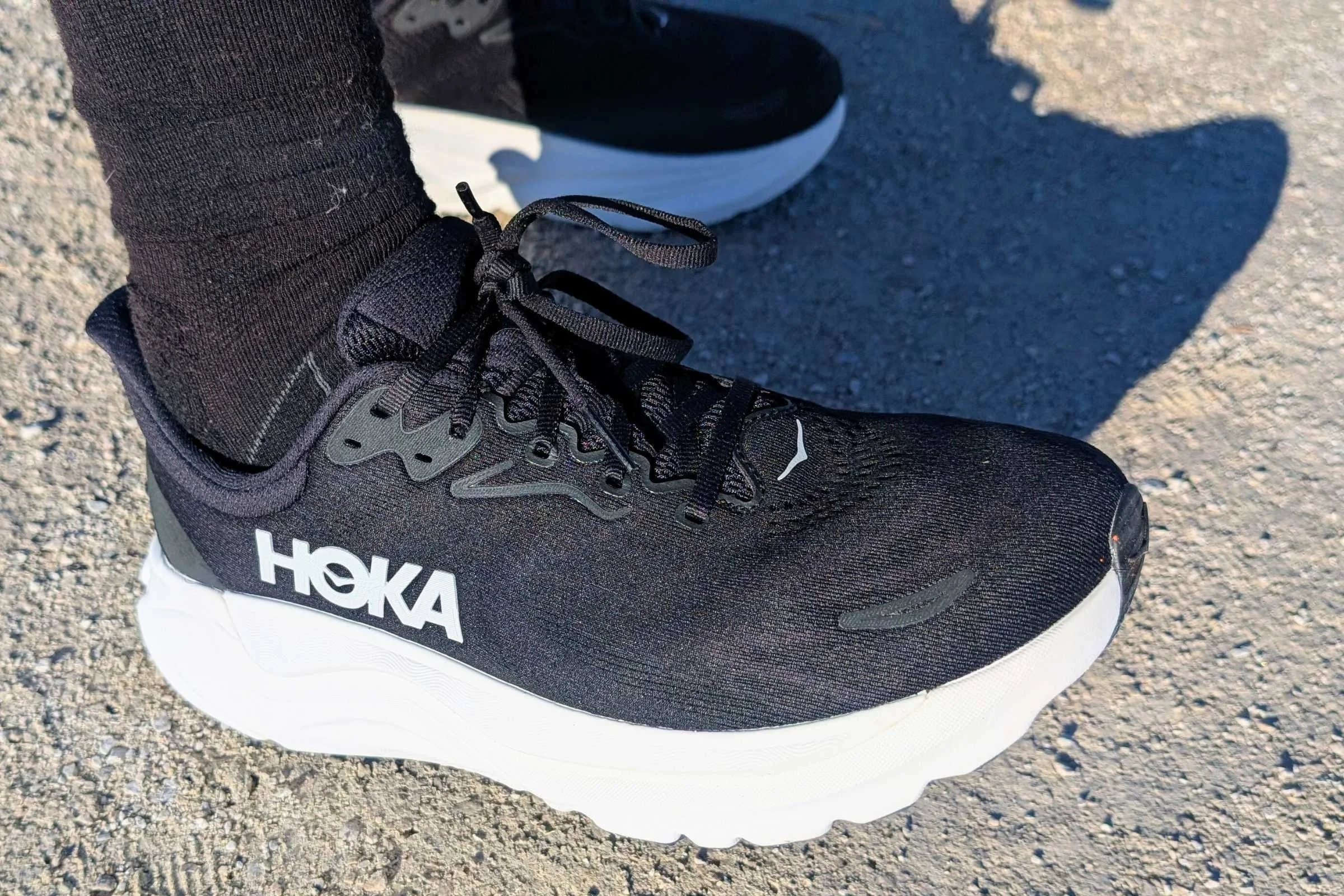   The HOKA Arahi 8 has a comfortable upper that feels like a HOKA road running shoe.  