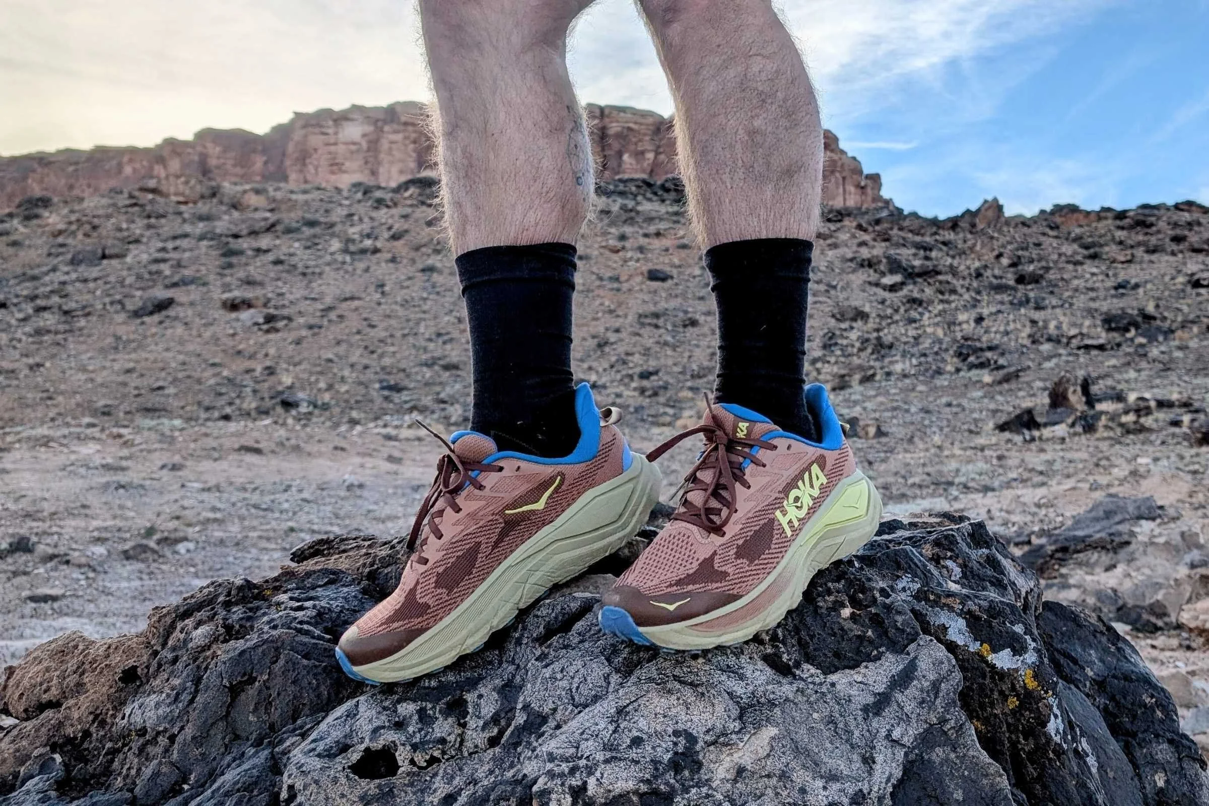   The Challenger on an early winter dirt road run at sunset.  