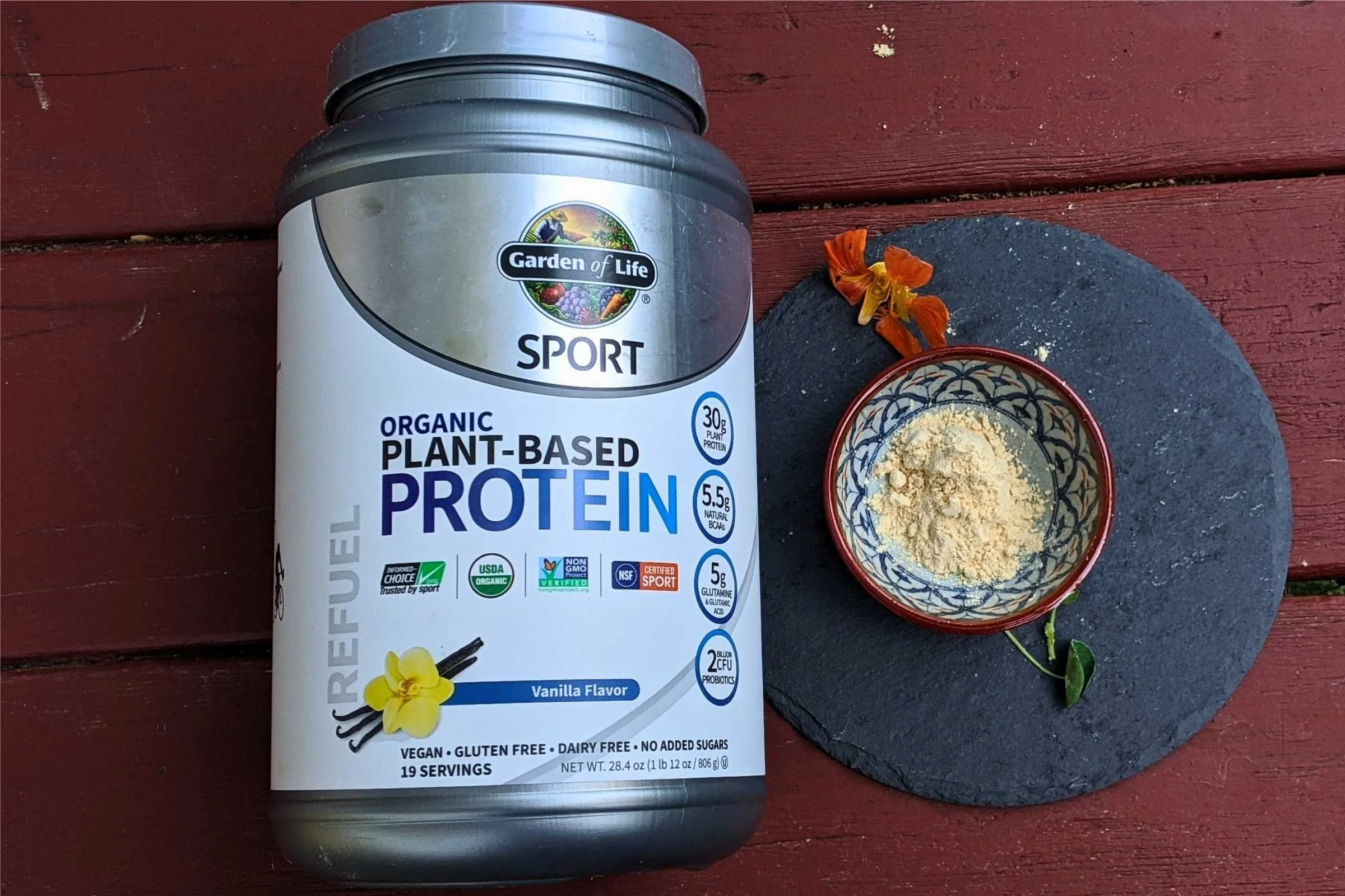   The Garden of Life Sport is a vegan protein with a complete amino acid profile.   Photo by Liz Thomas  