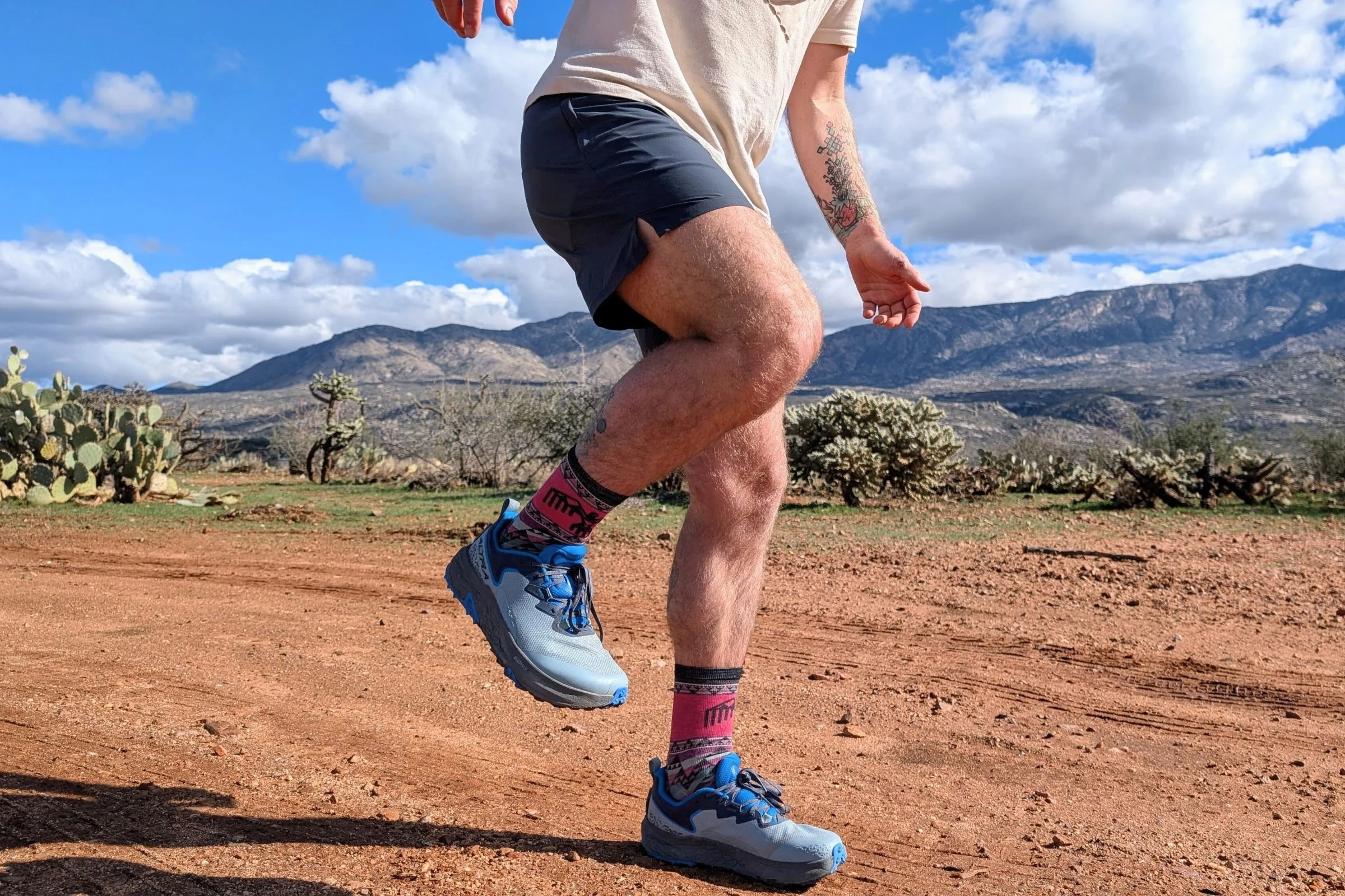   Showing the side profile of the Altra Timp 6  