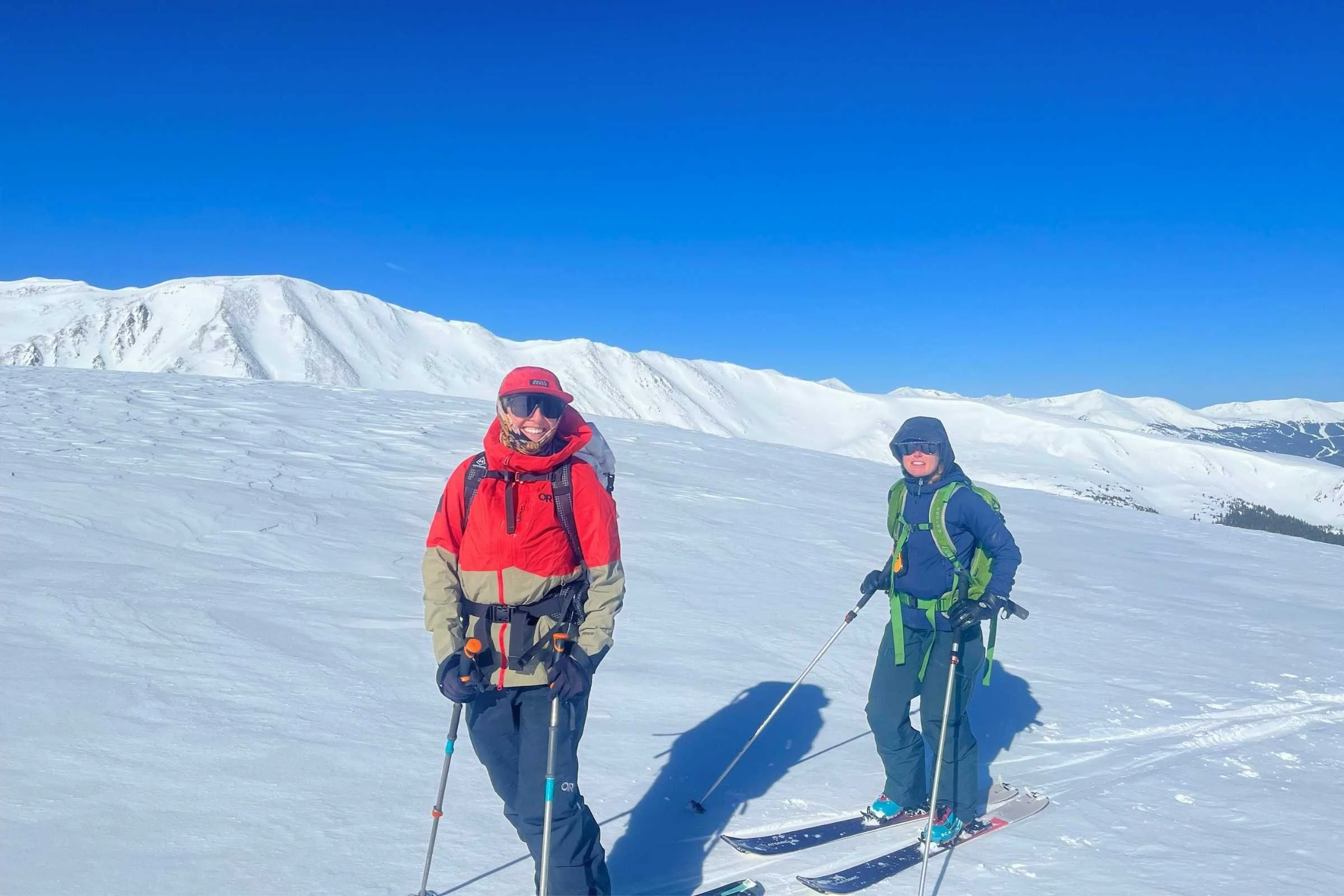   The Hemispheres kit is light and breathable enough for long days in the backcountry, but weatherproof enough to block harsh wind and heavy snow.   Photo by Jon Stockwell.  