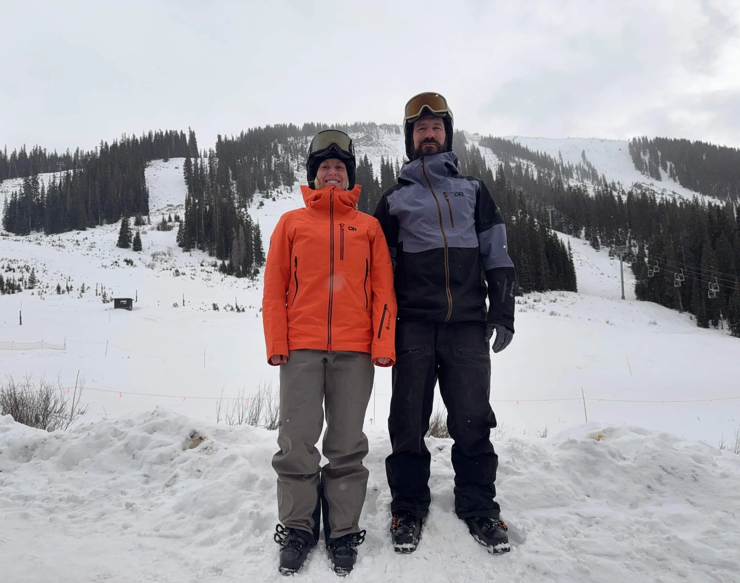 How the Outdoor Research Hemispheres Team Ski Jacket and Bibs Handled Every Weather Swing