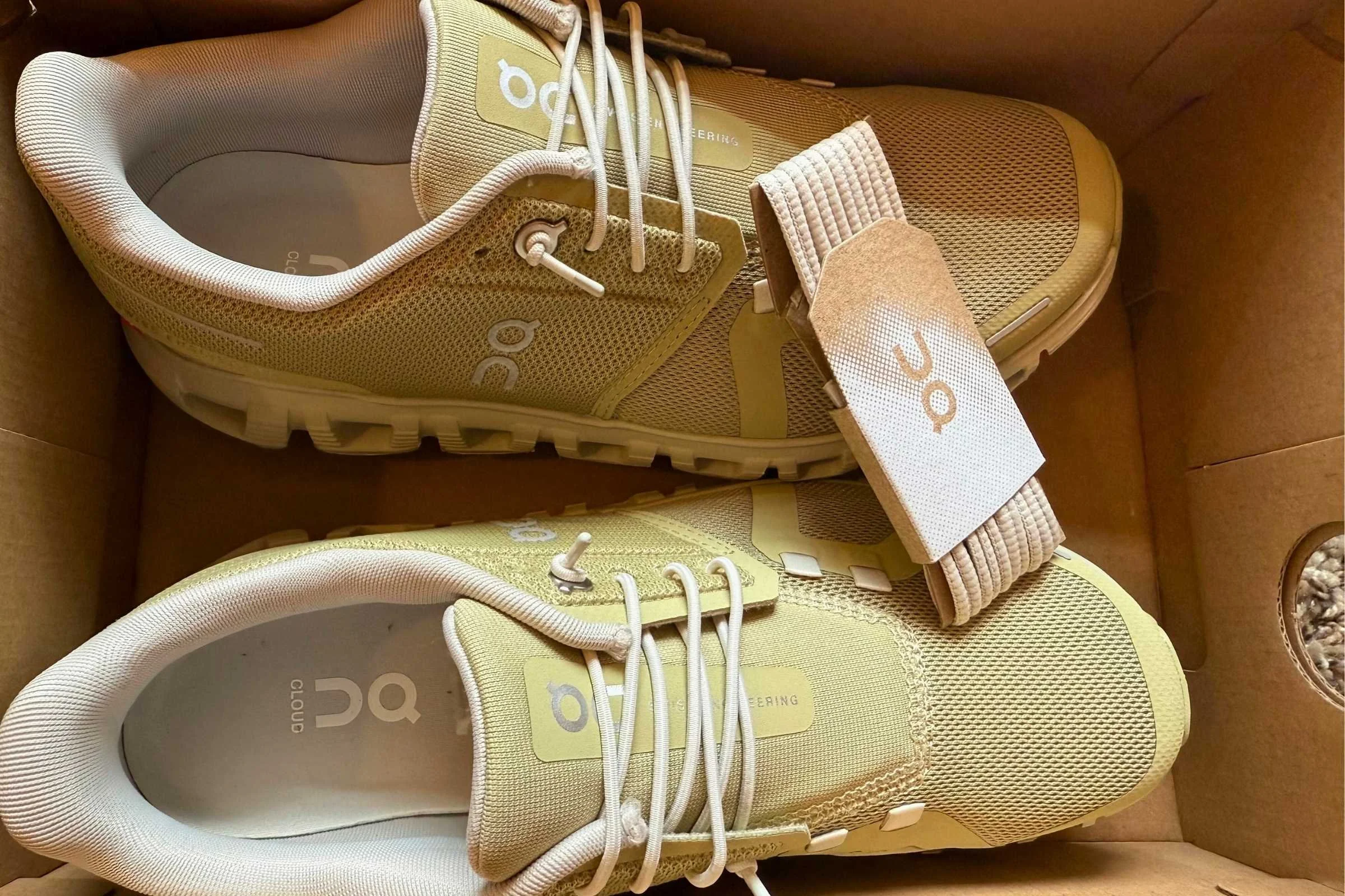   The On Cloud 6 shoes slip on easily with this quicklace system. The shoes also come with traditional laces for more precise fit.  