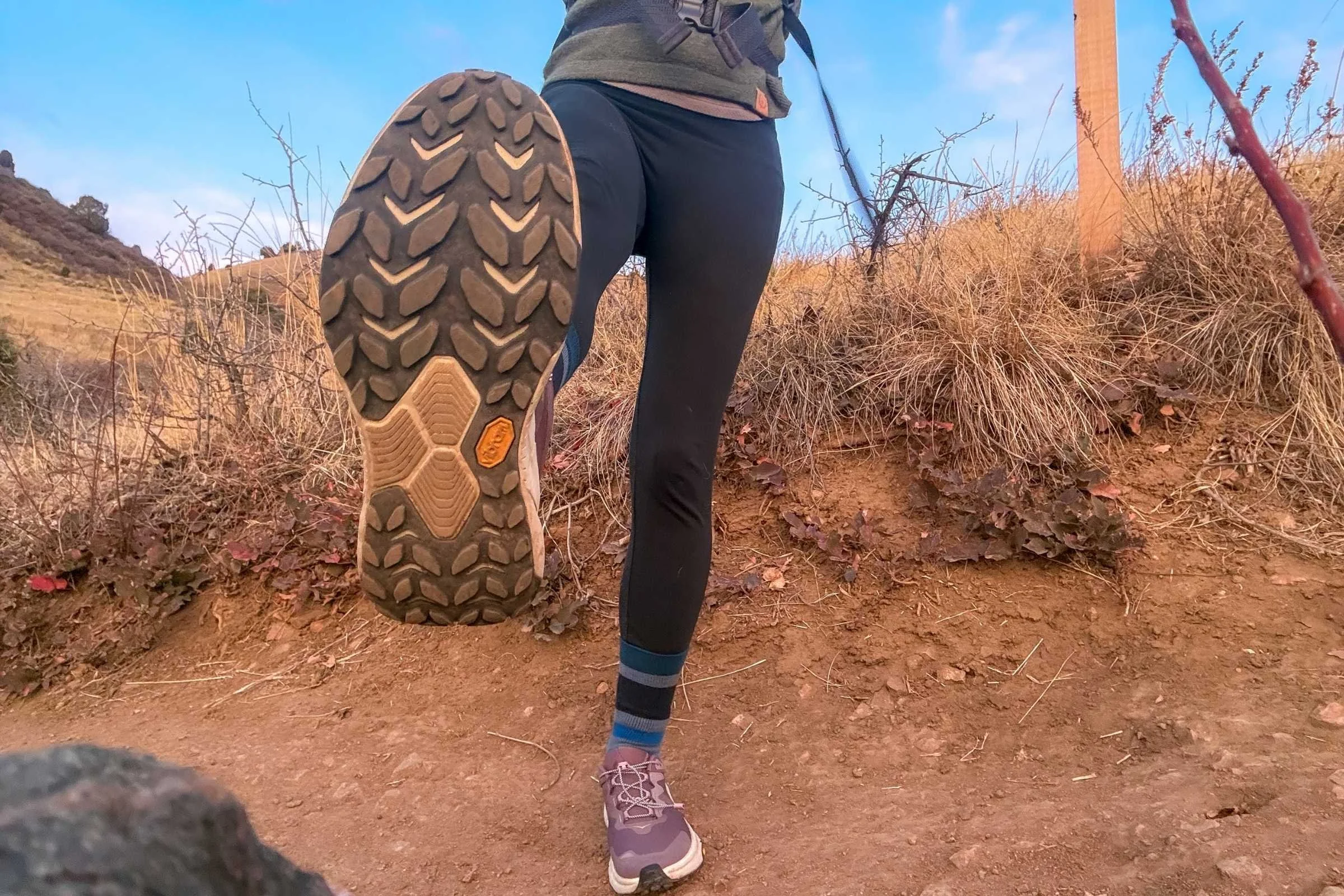   The Vibram outsole of the HOKA Transport 2 is grippy, making it a great option for non-technical hikes.  