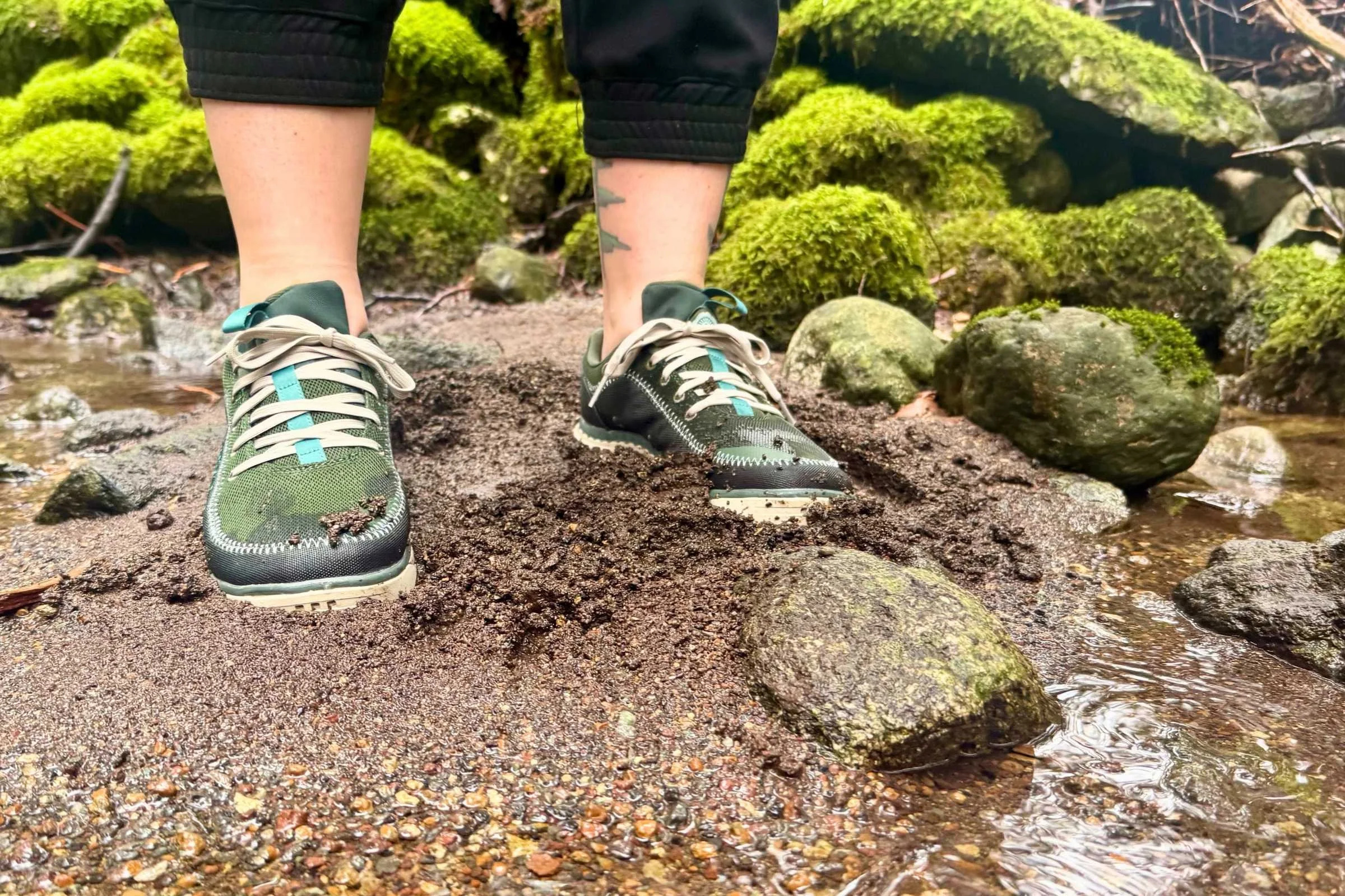   Sand can’t make its way through the mesh on the Astral Brewer water shoes (but can sometimes at the ankle if fully submerged).   Photo by Steve Redmond.  