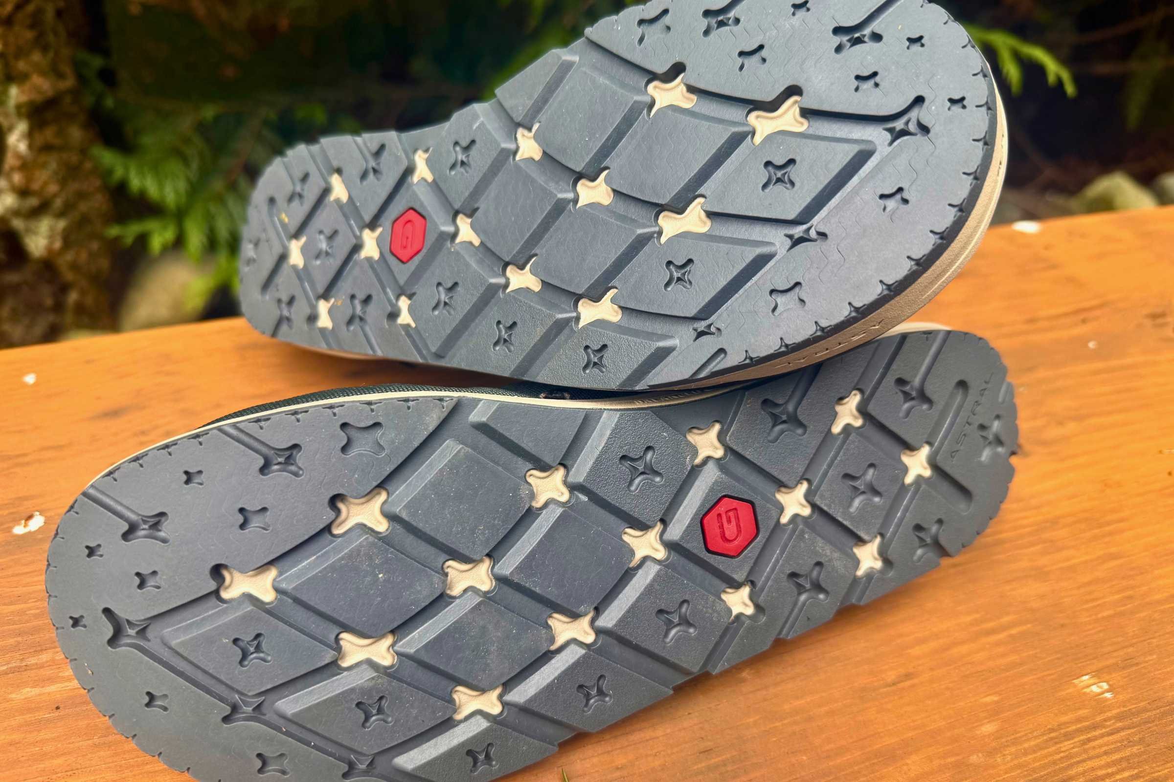   The outsole on the Brewer 3.0 is great on wet rocks and slick boat decks.   Photo by Ebony Roberts.  