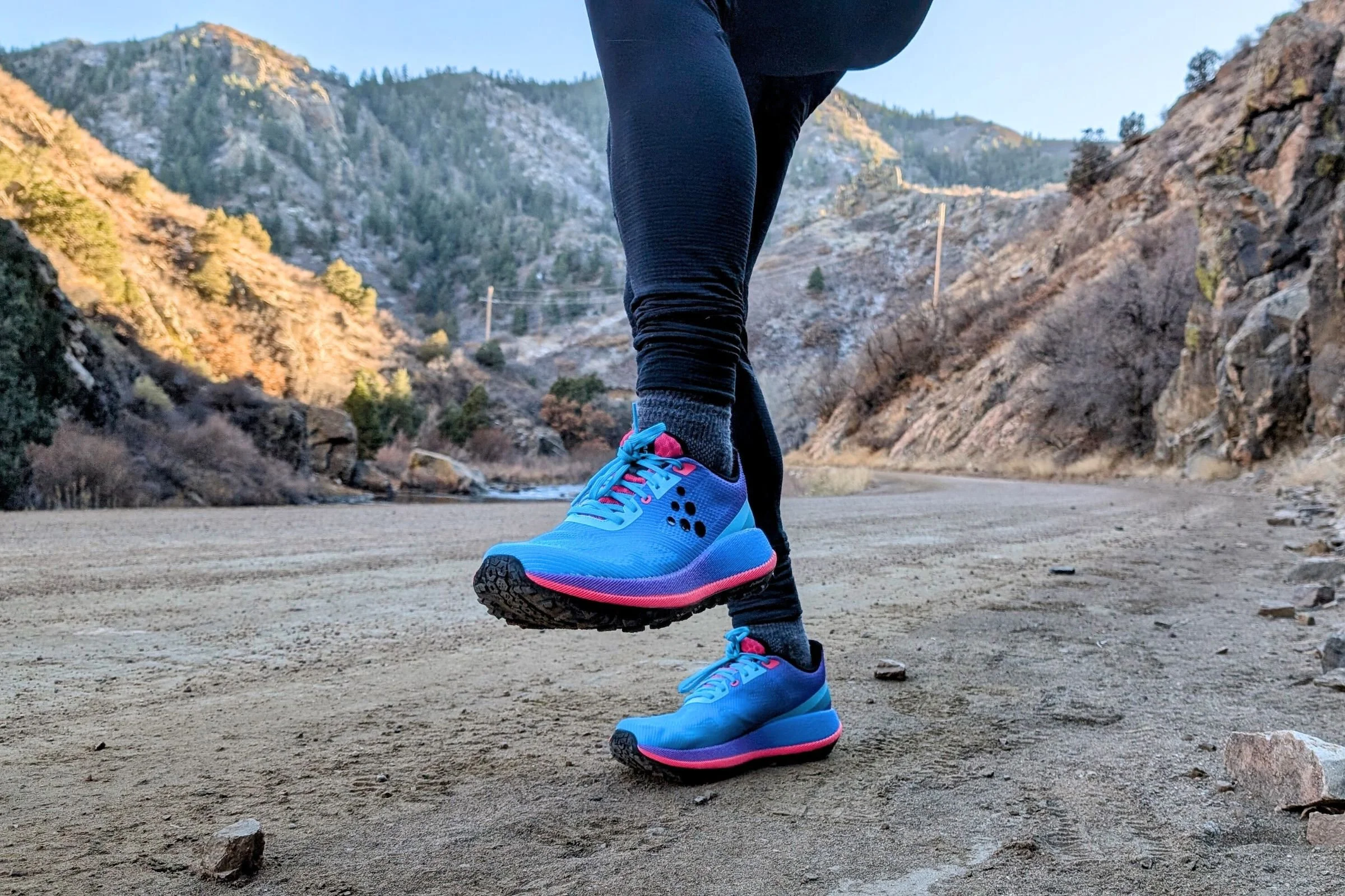   The Craft Xplor 2 on a gravel run in a Colorado canyon.  