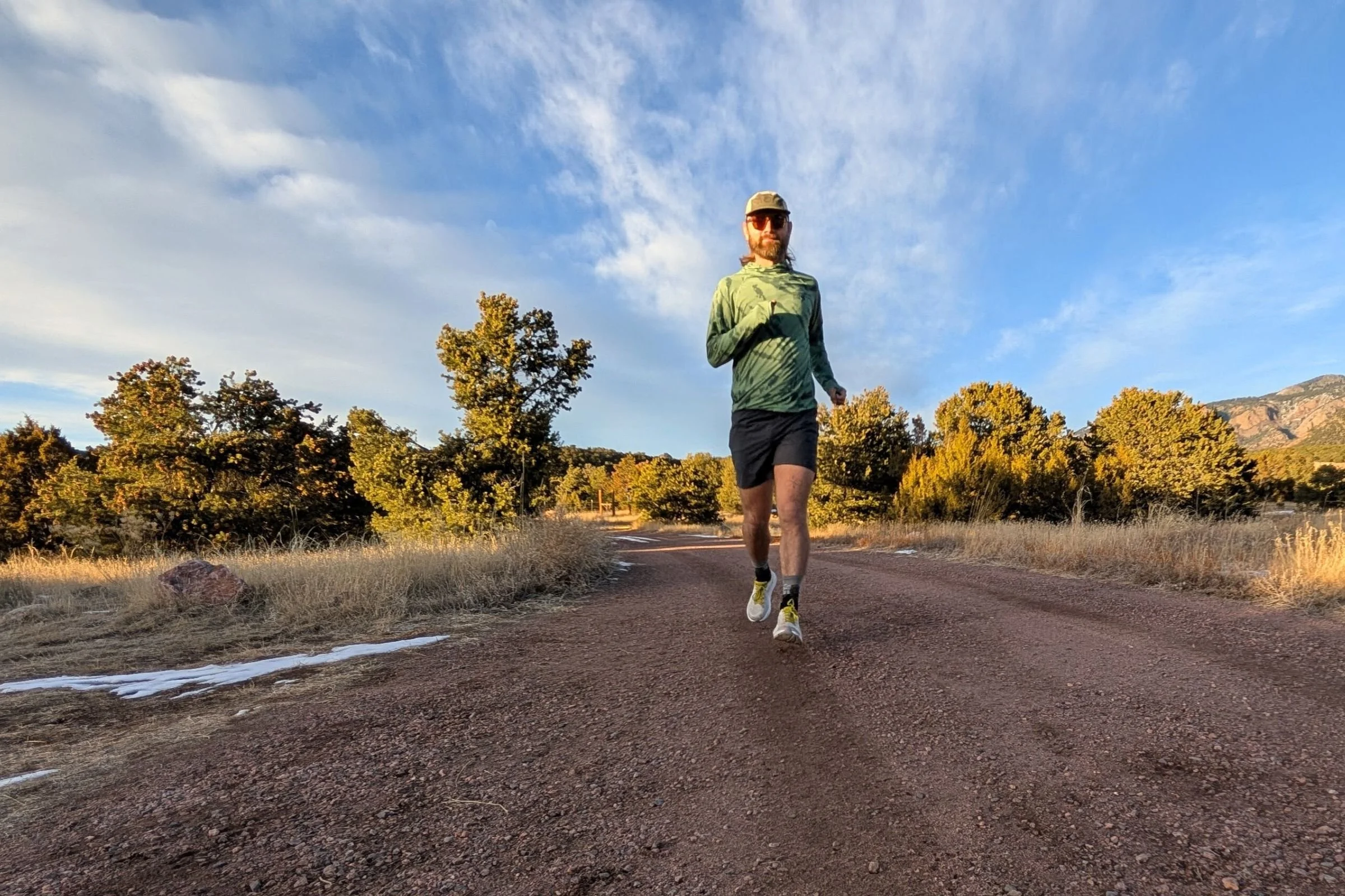   Wearing the HOKA Rincon 4 on a run in Colorado.  
