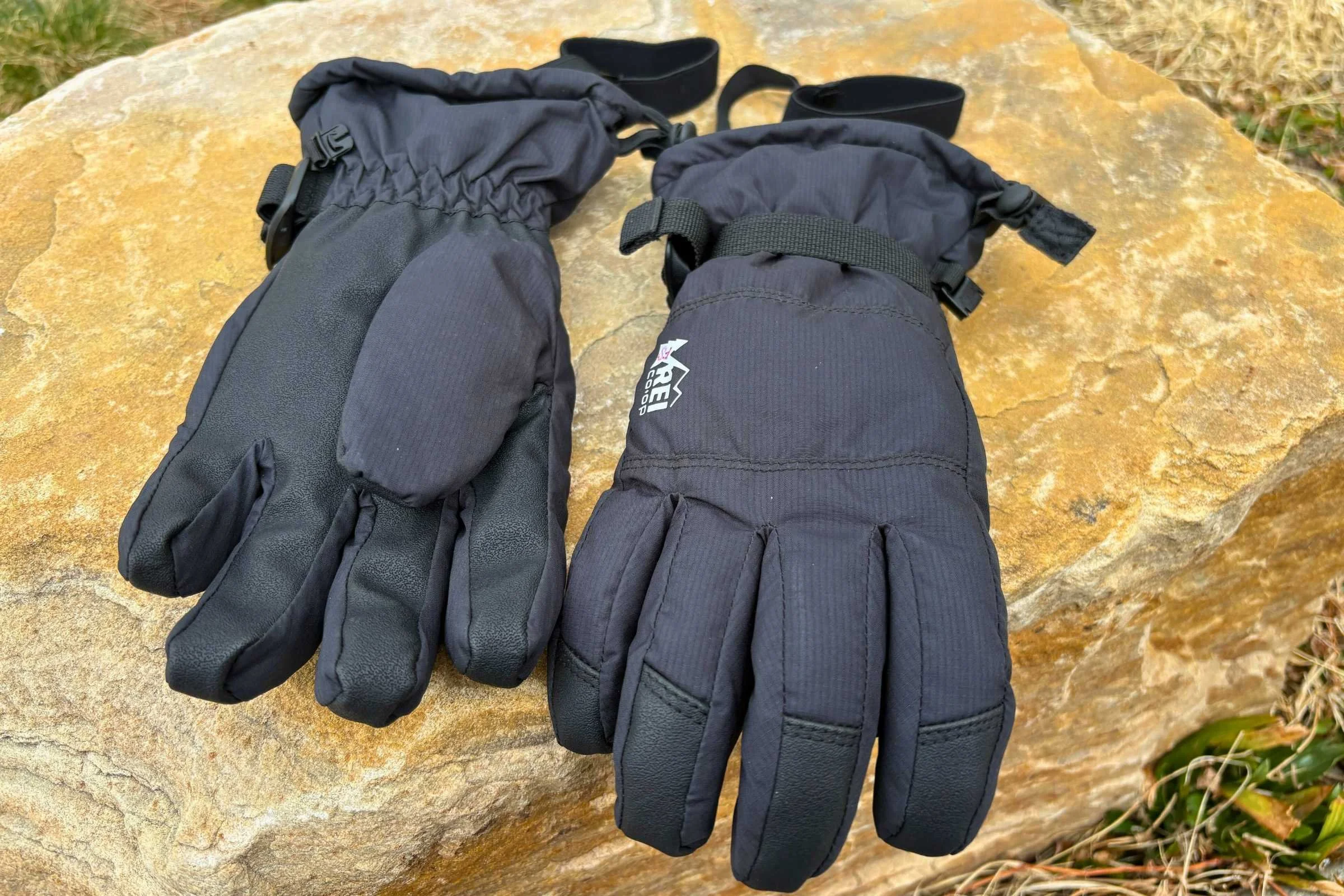   The underside of the REI Co-op Timber Mountain kids’ gloves  