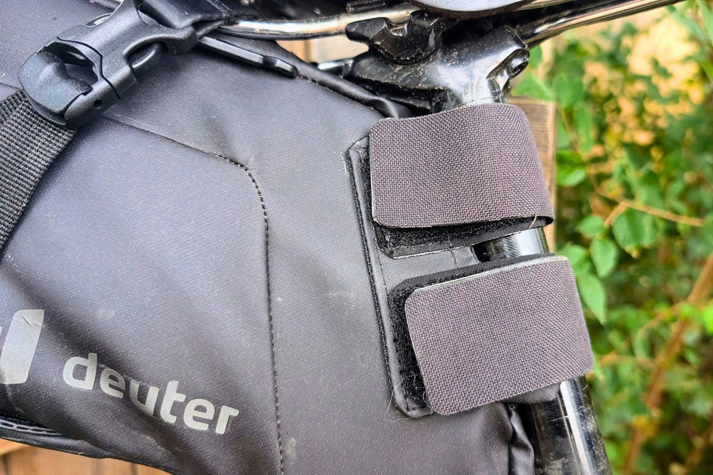   The harness mounts to your bike with a set of buckle  
