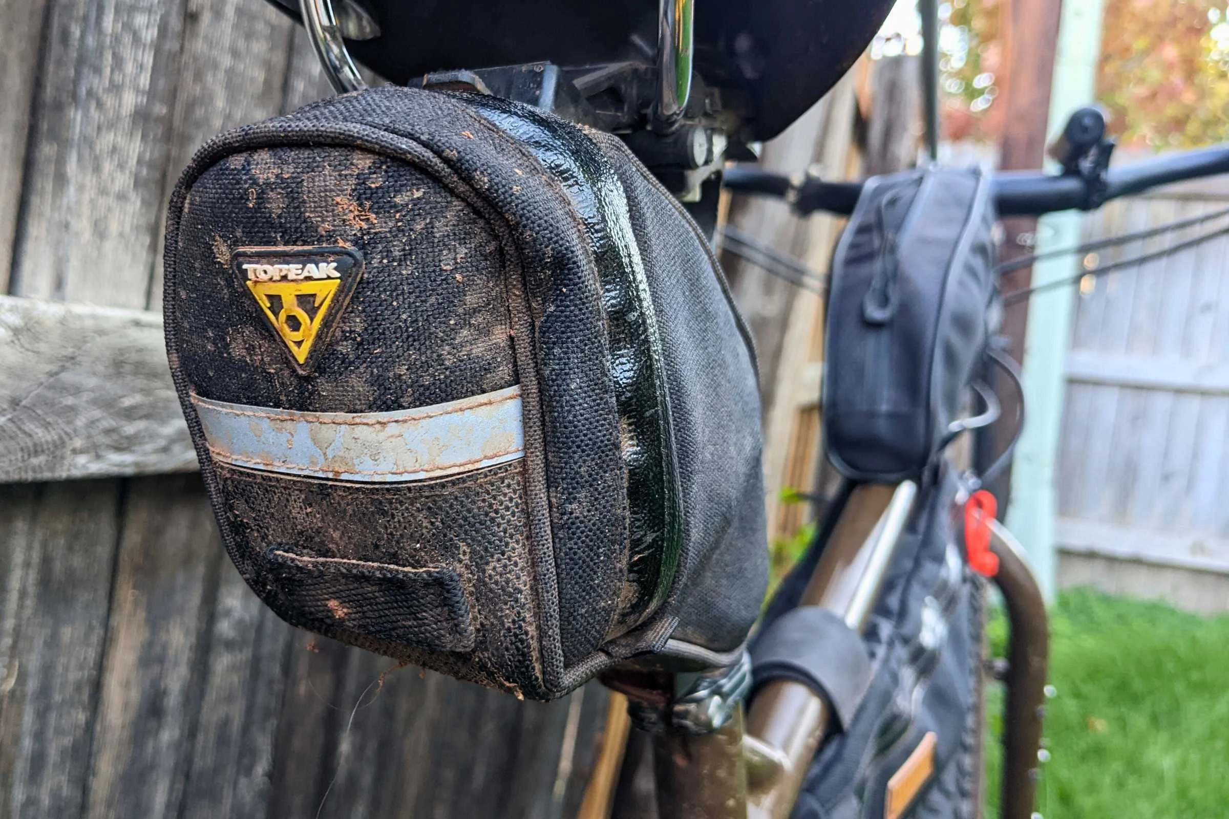   The attachment system on the Aero Wedge pack.  