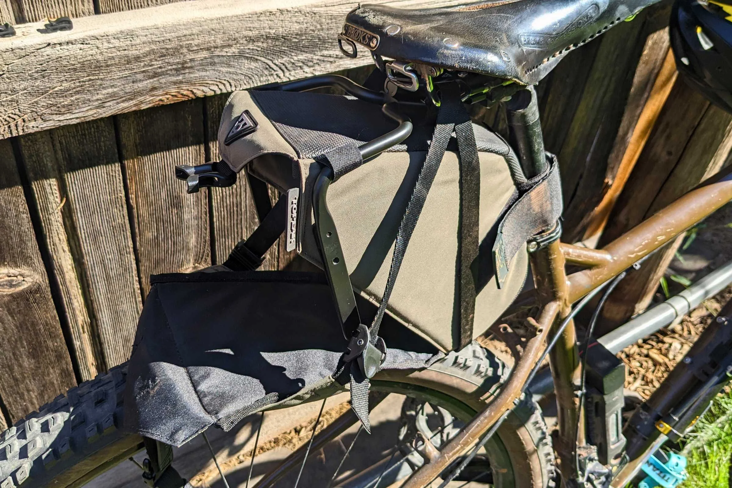   The Topeak Backloader X with the Backloader Wishbone has plenty of room for camping gear or grocery shopping.  