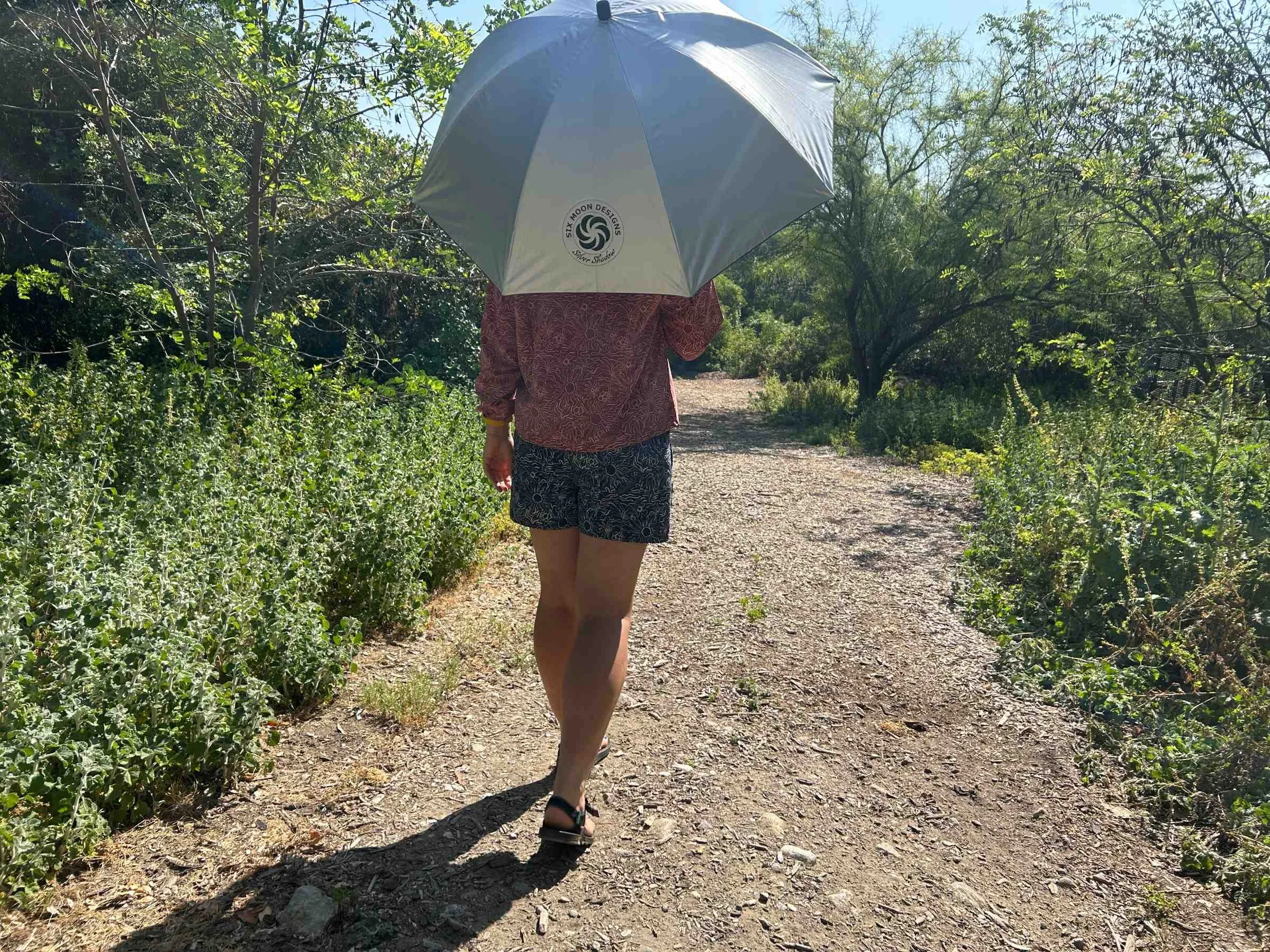   The Six Moon Designs Silver Shadow blocks the sun from your neck and can cover a backpack.  