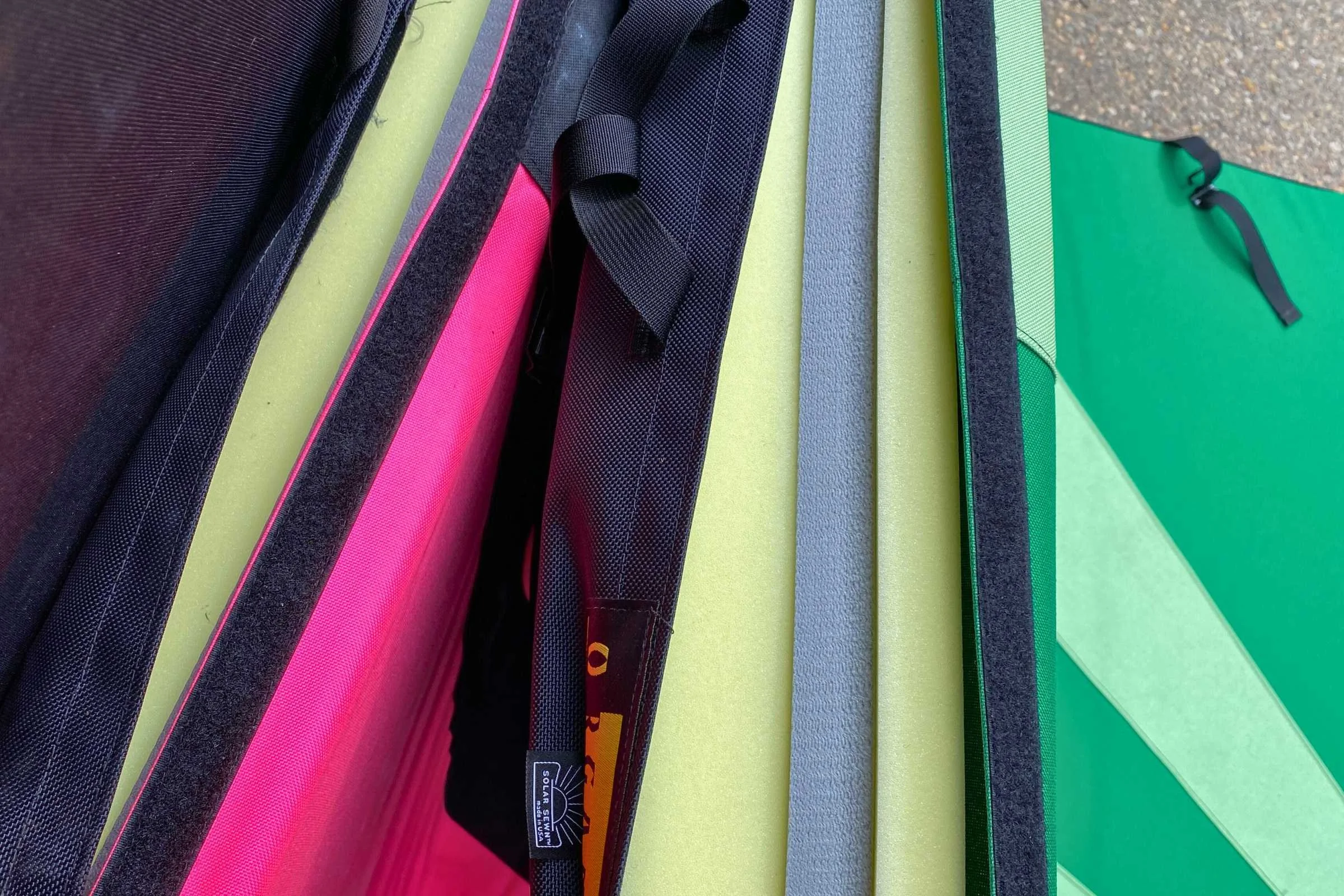   The foam pattern in Organic’s pads has soft foam at the top, making falls more comfortable.  