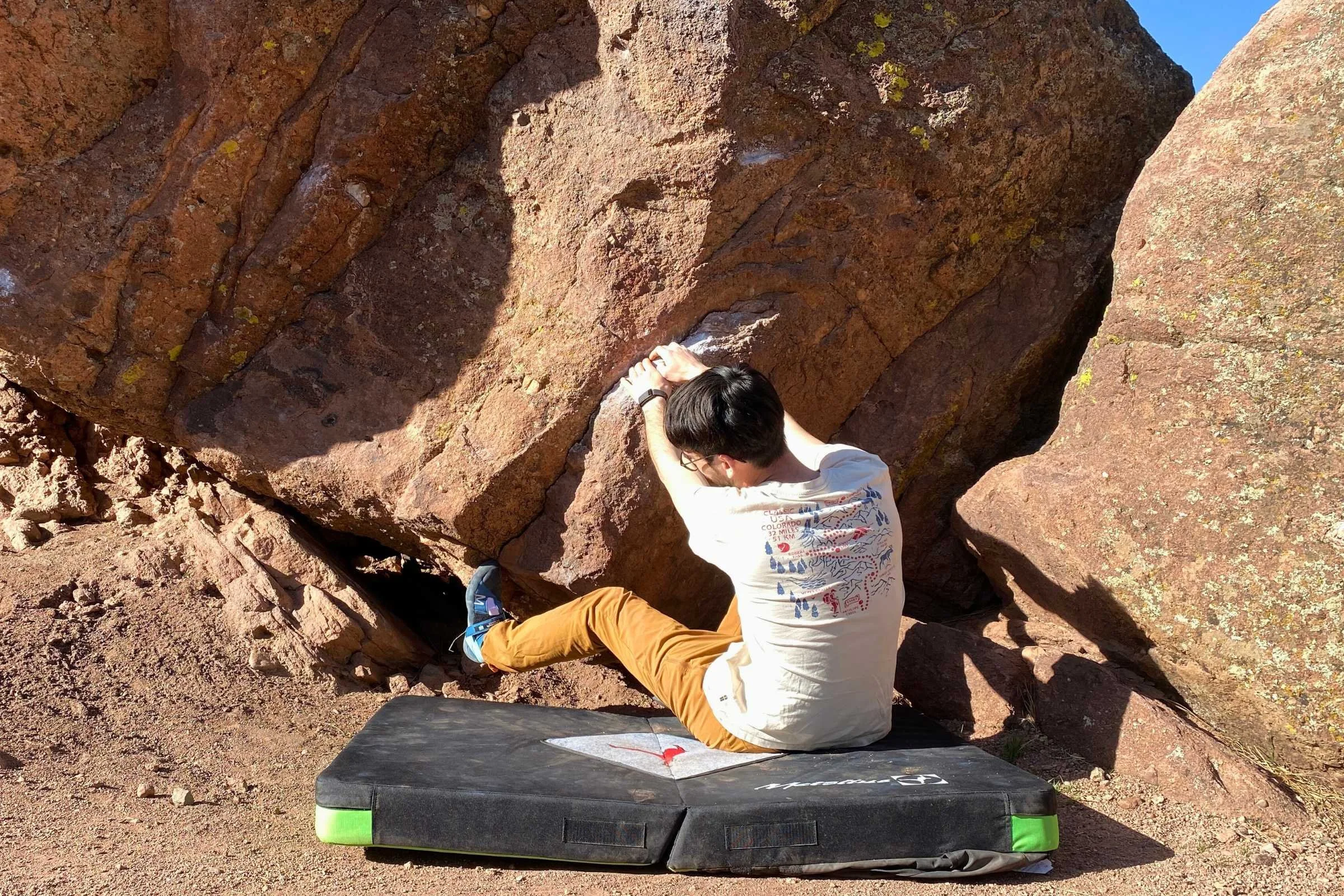   It isn’t big, but the Session II is super portable and perfect for small boulders.  
