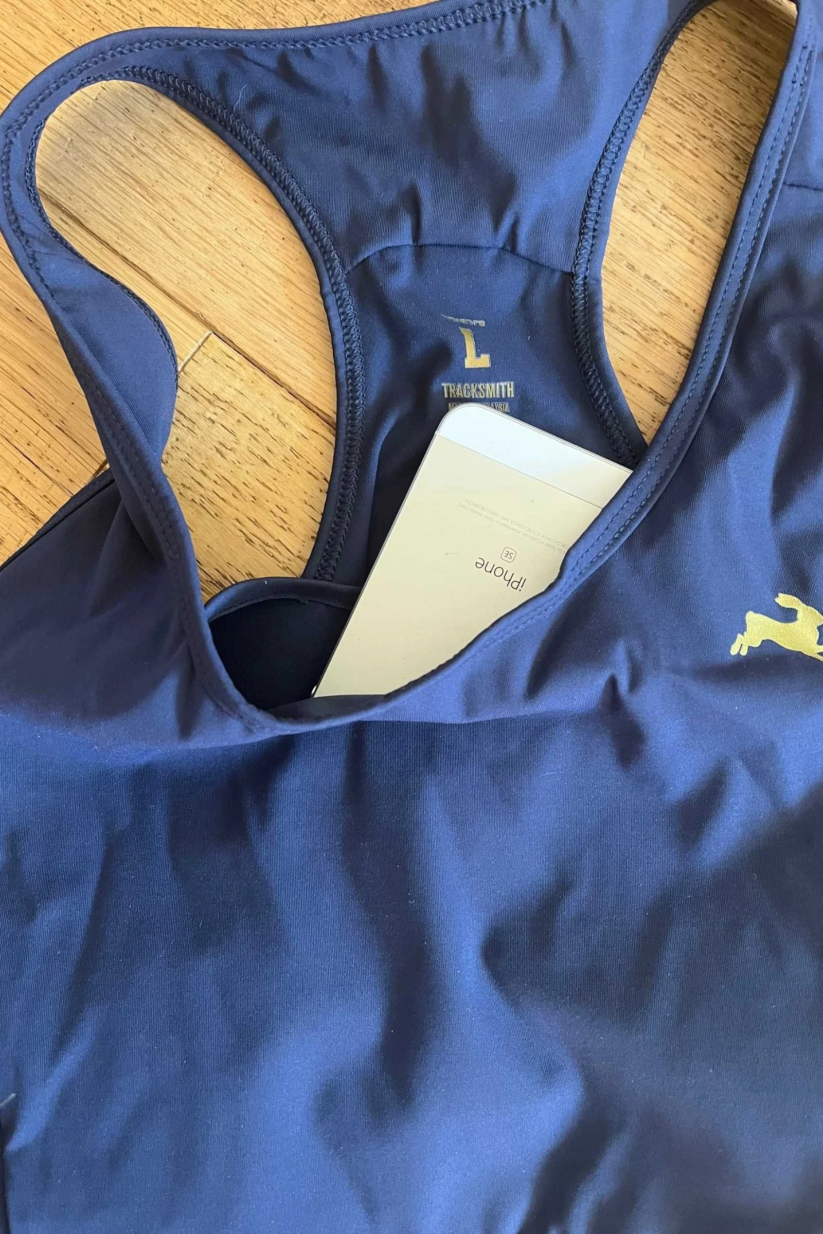   The Tracksmith Allston has a spacious phone pocket that allows you to get out and run without having to carry a fanny pack or waist pack.  
