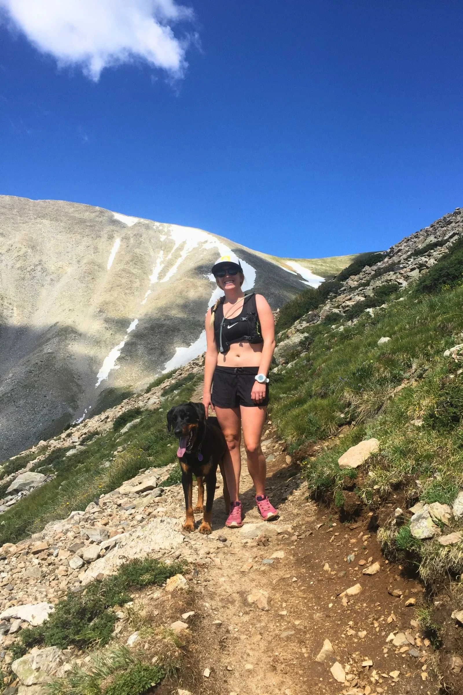   Testing the Nike Swoosh on a trail run in Colorado.  