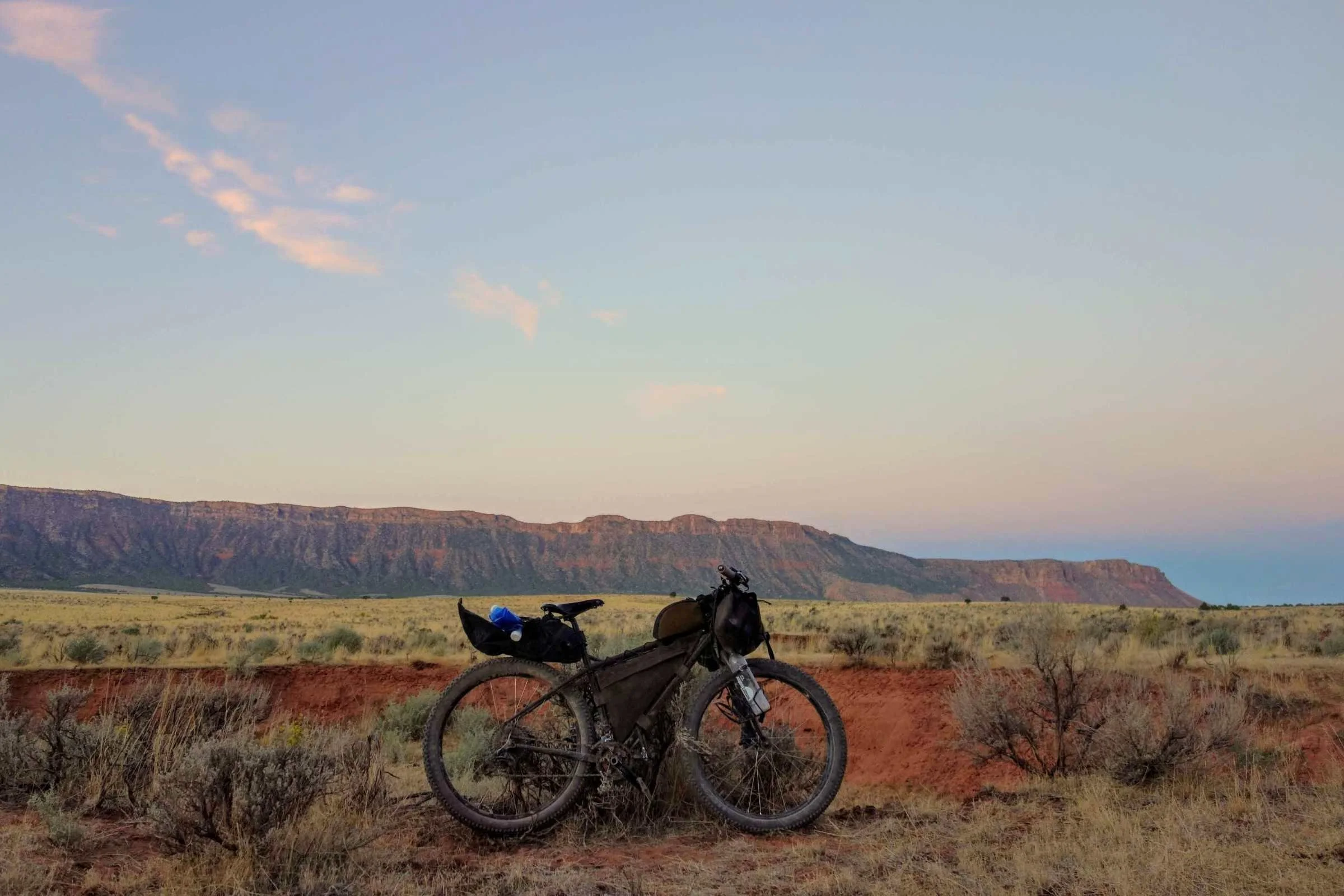   Bikepacking with   the Planet Bike aluminum water bottle cage.  