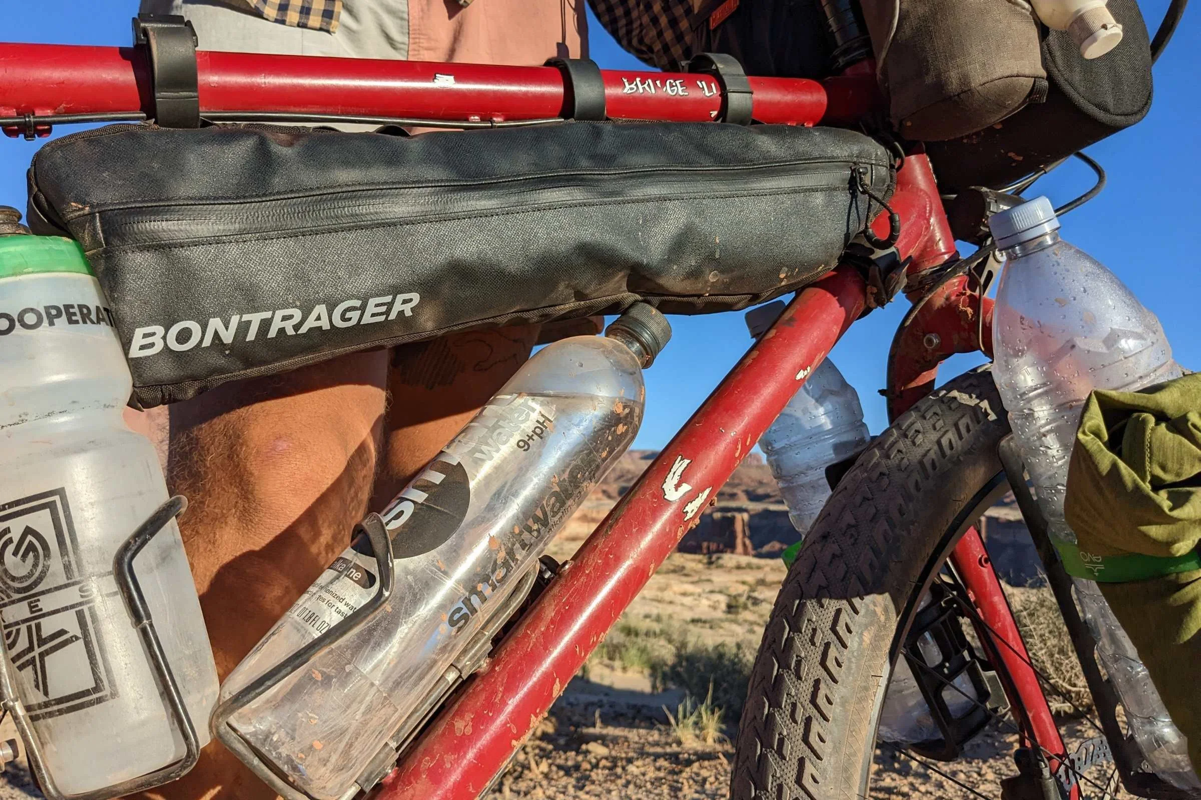   The Planet Bike aluminum water bottle cage is a standard inexpensive water bottle cage that gets the job done.  