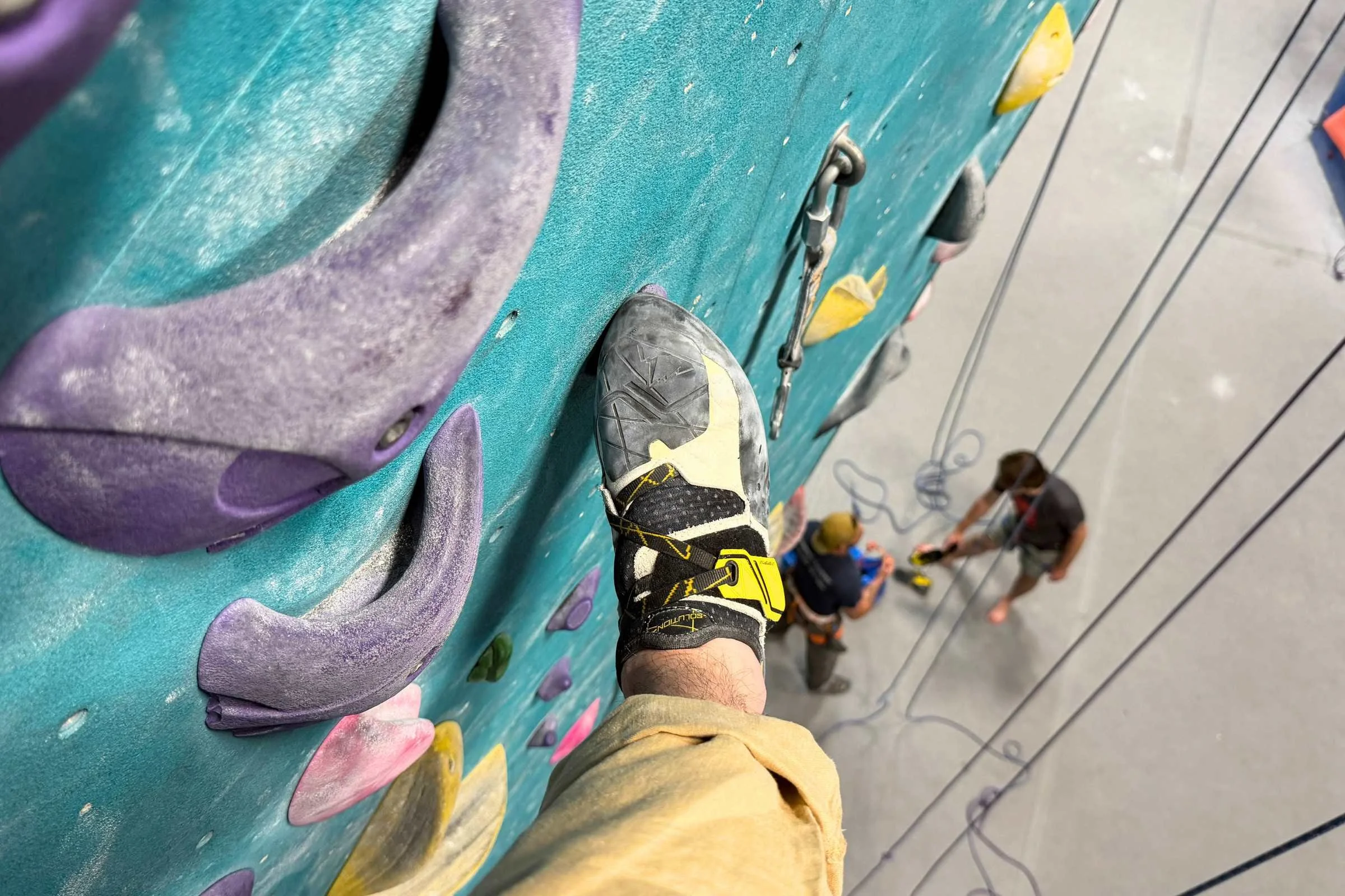   The Solutions have just the right amount of stiffness for sport climbing  