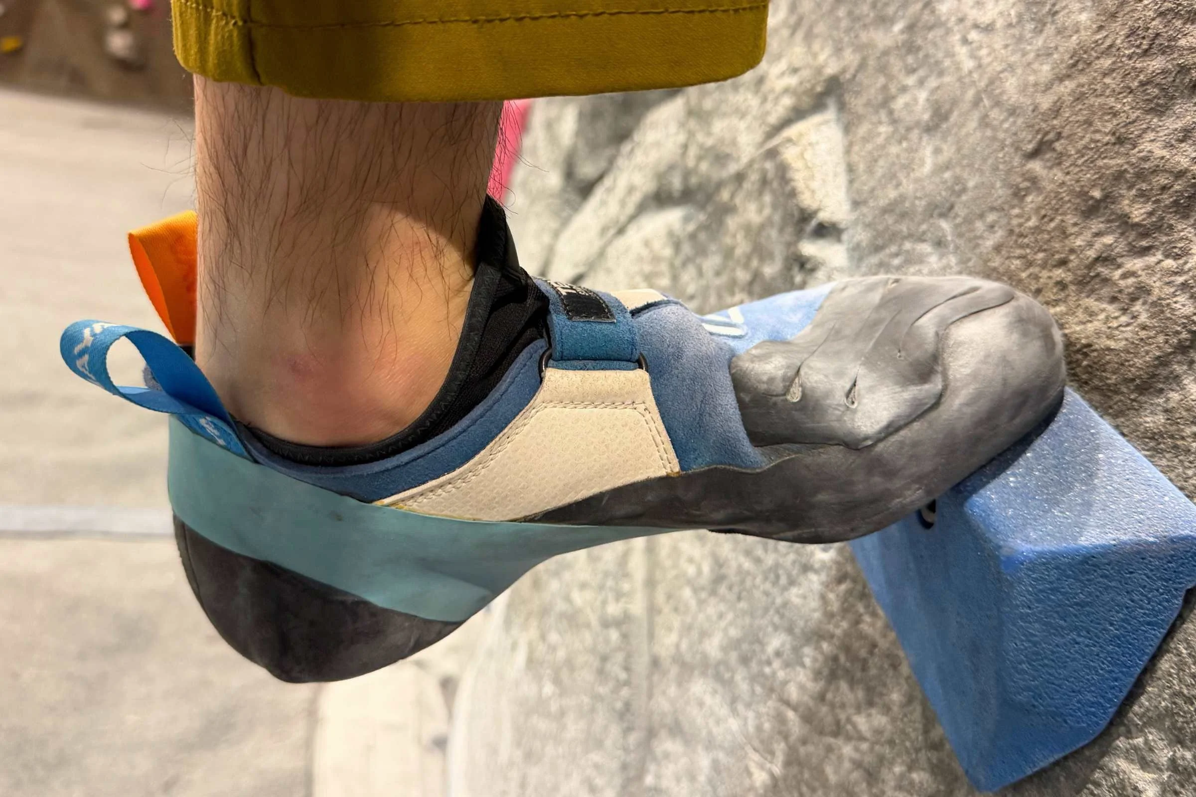   They’re semi-stiff, making them good for bouldering and sport climbing.  