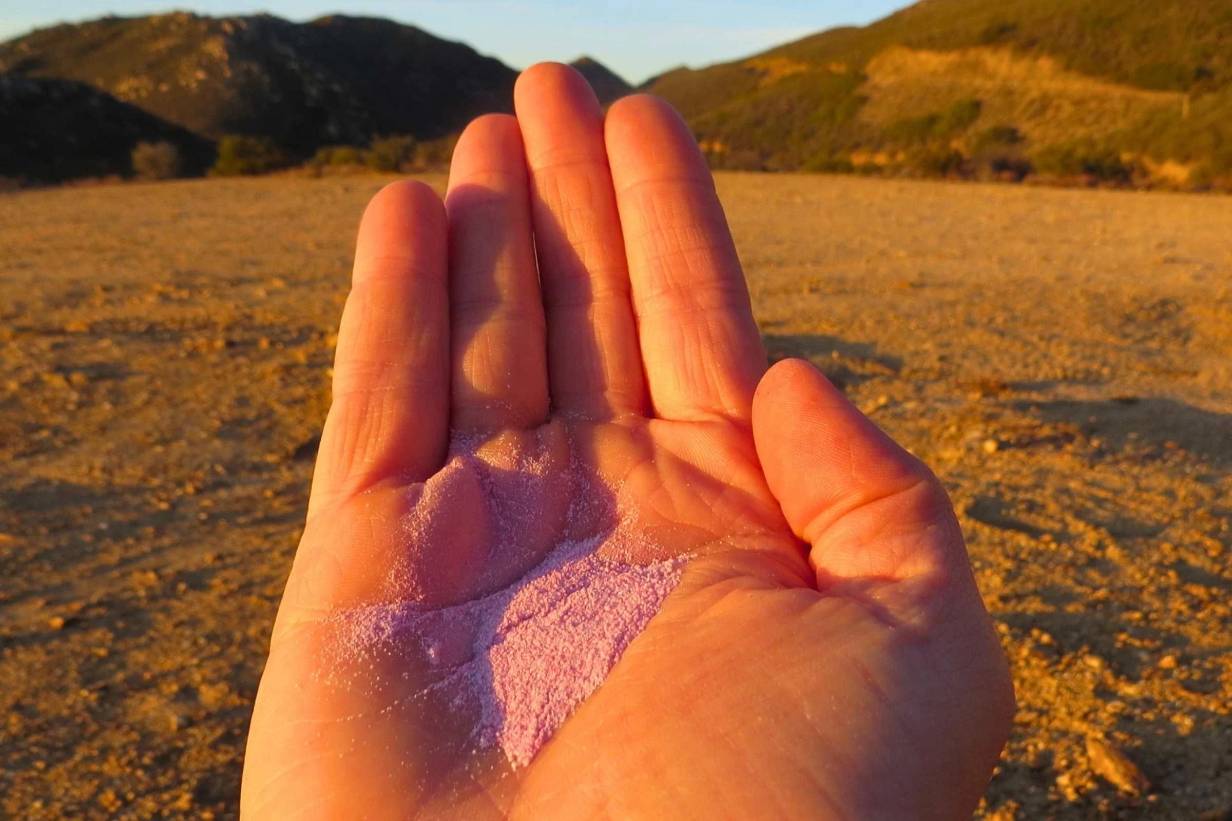   The Ultima Powder outside of its packaging (we tried the raspberry flavor).  Photo by Liz Thomas 