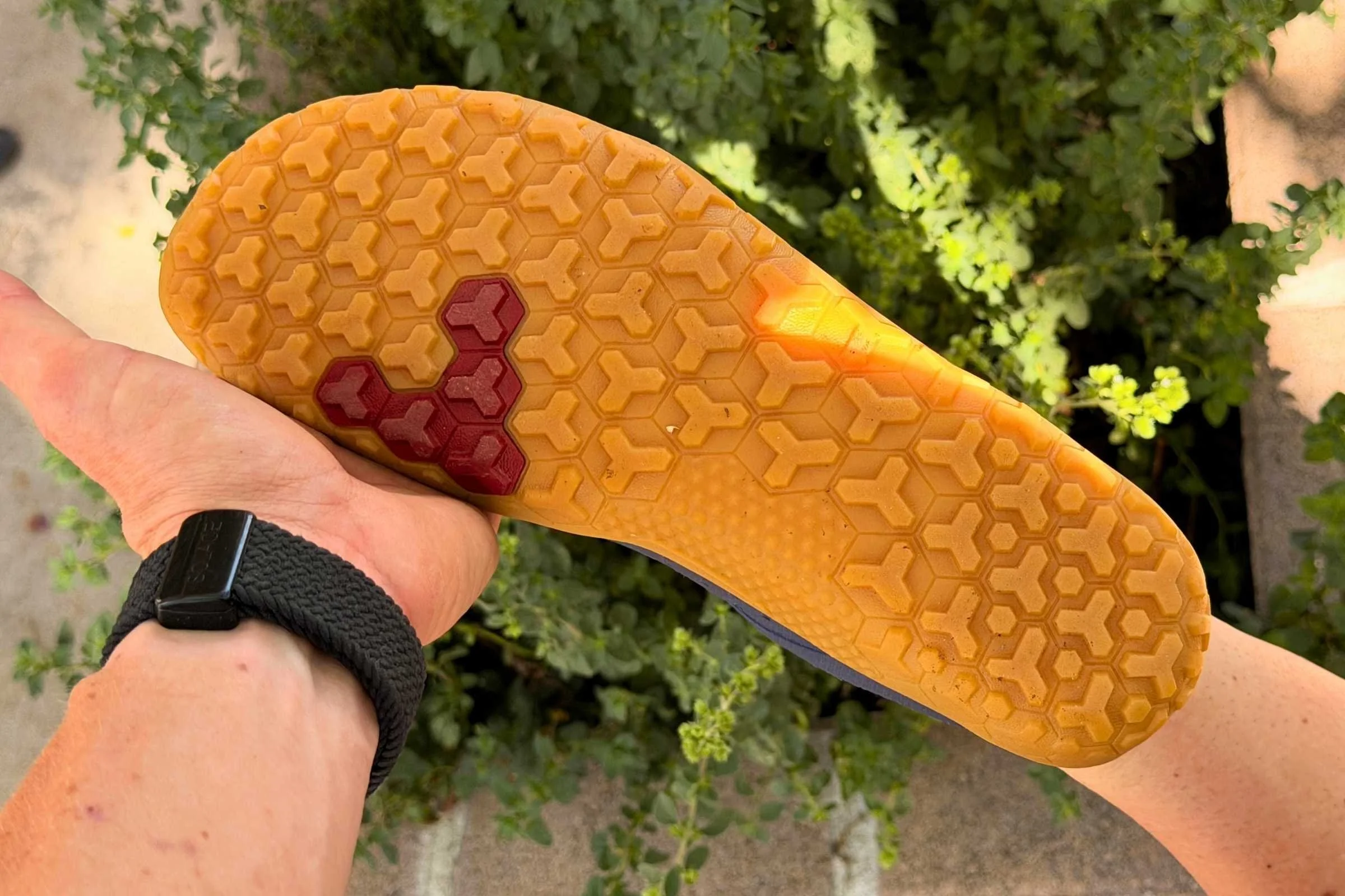   Outsole of Vivobarefoot Primus Lite 3.5 showing tread pattern  