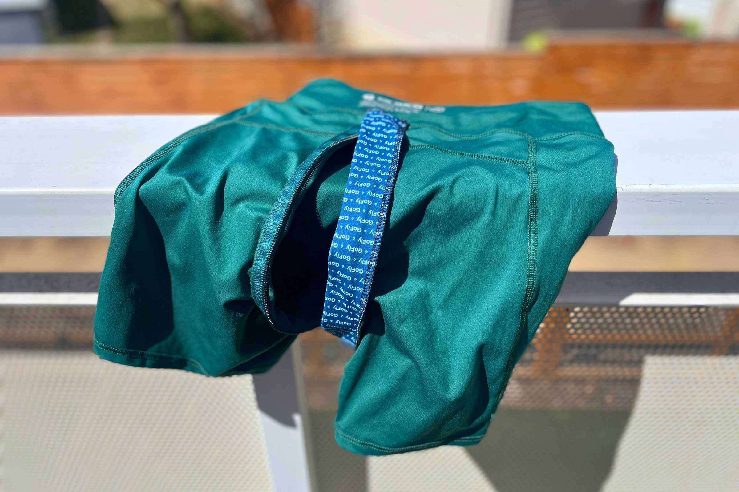   Gnara Go Free shorts showing the GoFly Pee Zipper  