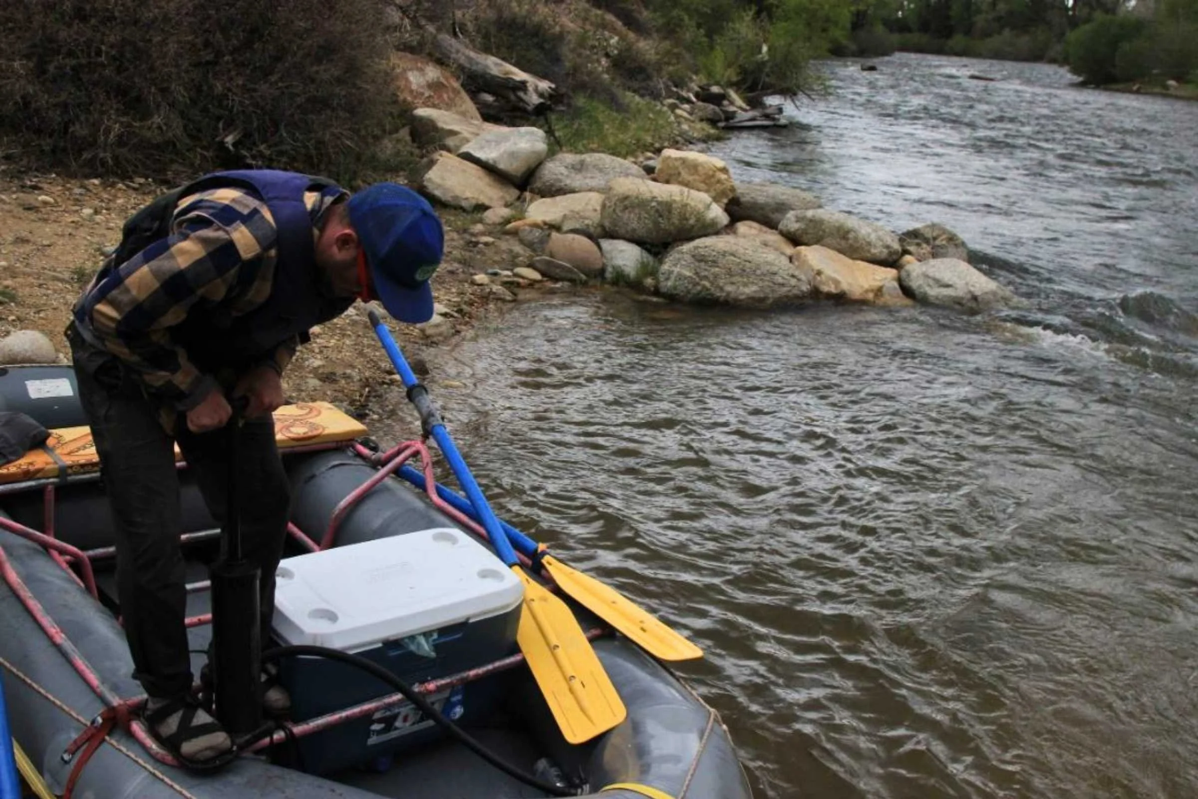   Using the Coleman Xtreme on a rafting trip means using a cooler with multiple days of ice retention so we can have fresh food in camp.  