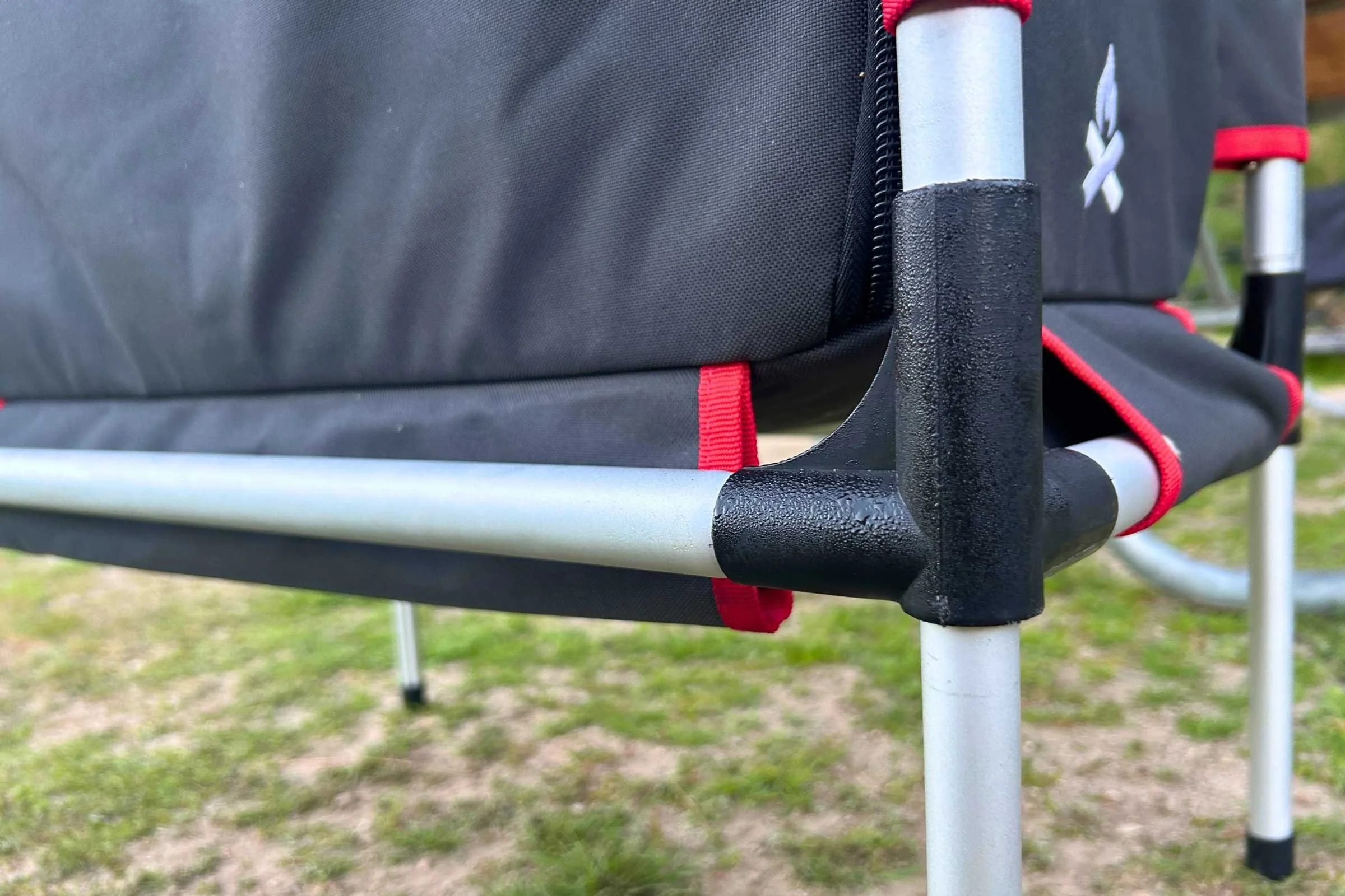   Corner frame and tabletop support on Camp Chef Sherpa Table  