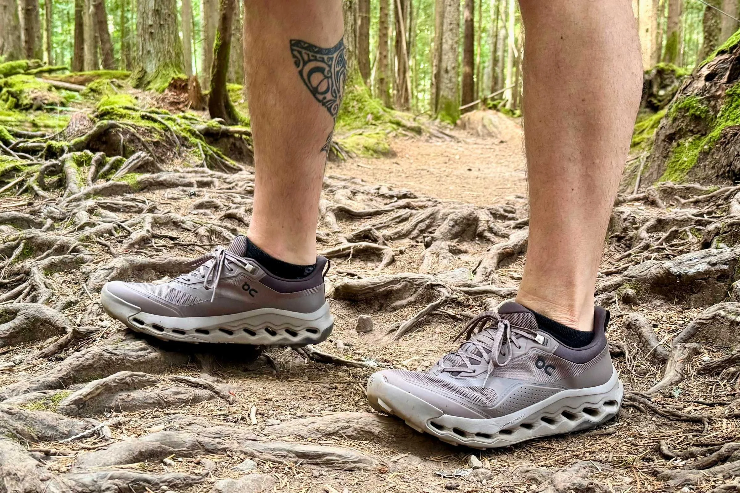   Mesh through the forefoot helps with breathability.  