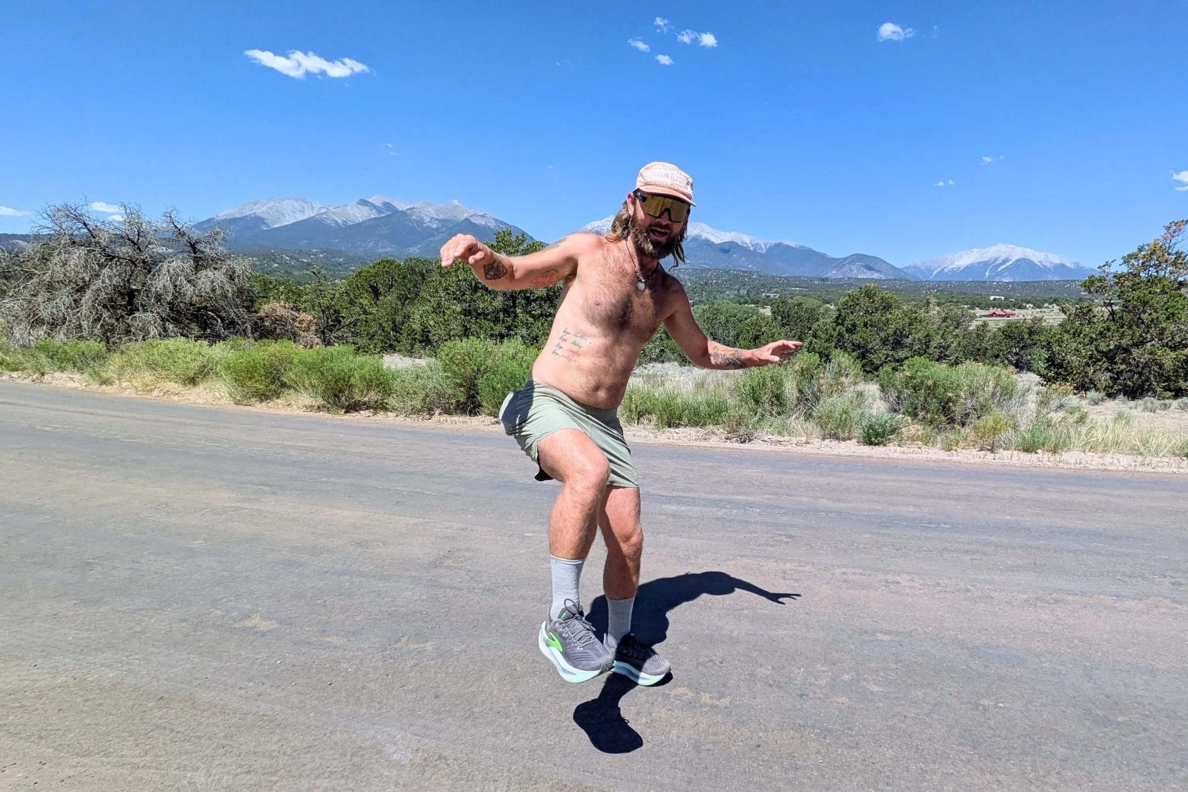   The rabbit FKT shorts are made of stretch material that lets you move however you want.  