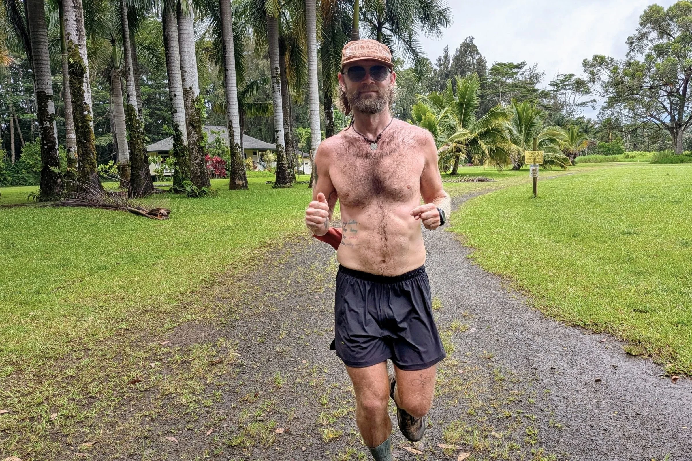   The Tracksmith Twilight shorts seem like they might get heavy when wet, but on hot and humid runs we never noticed them getting weighed down with moisture  