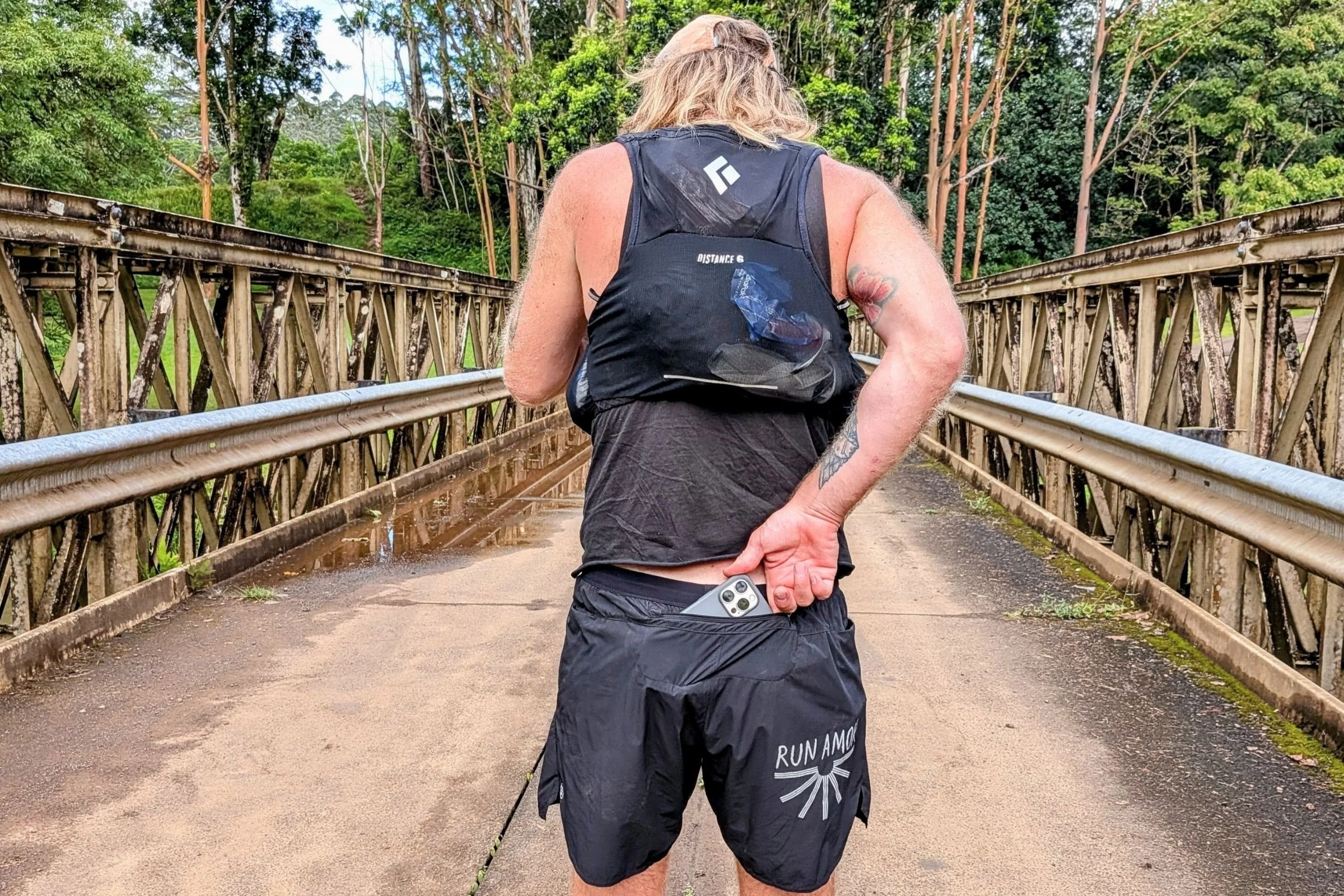   The Roark Alta shorts have a waterproof phone pocket, making them ideal for humid runs and heavy sweaters  