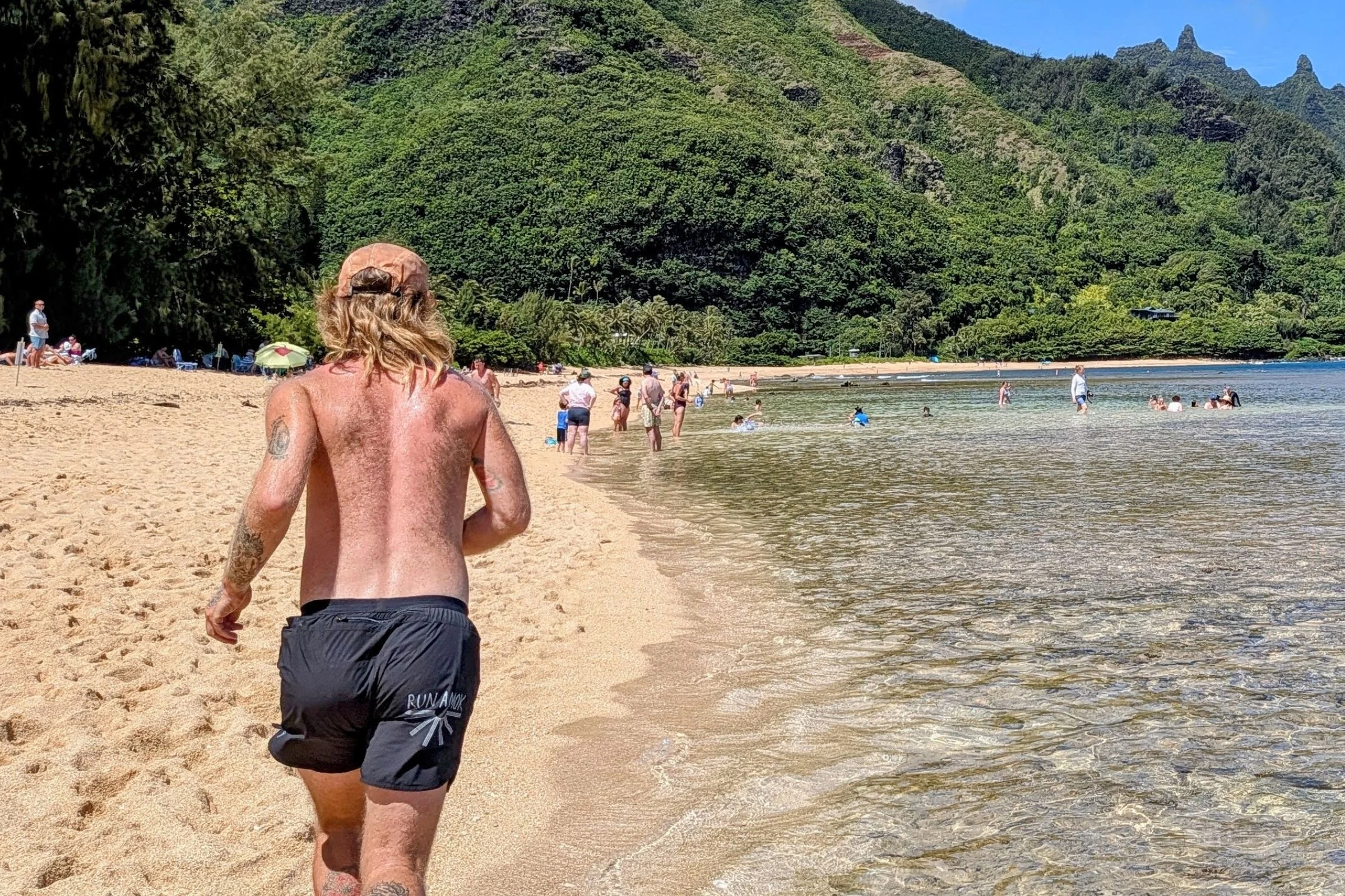   The Roark Alta shorts are light and fast drying, perfect for beach runs  