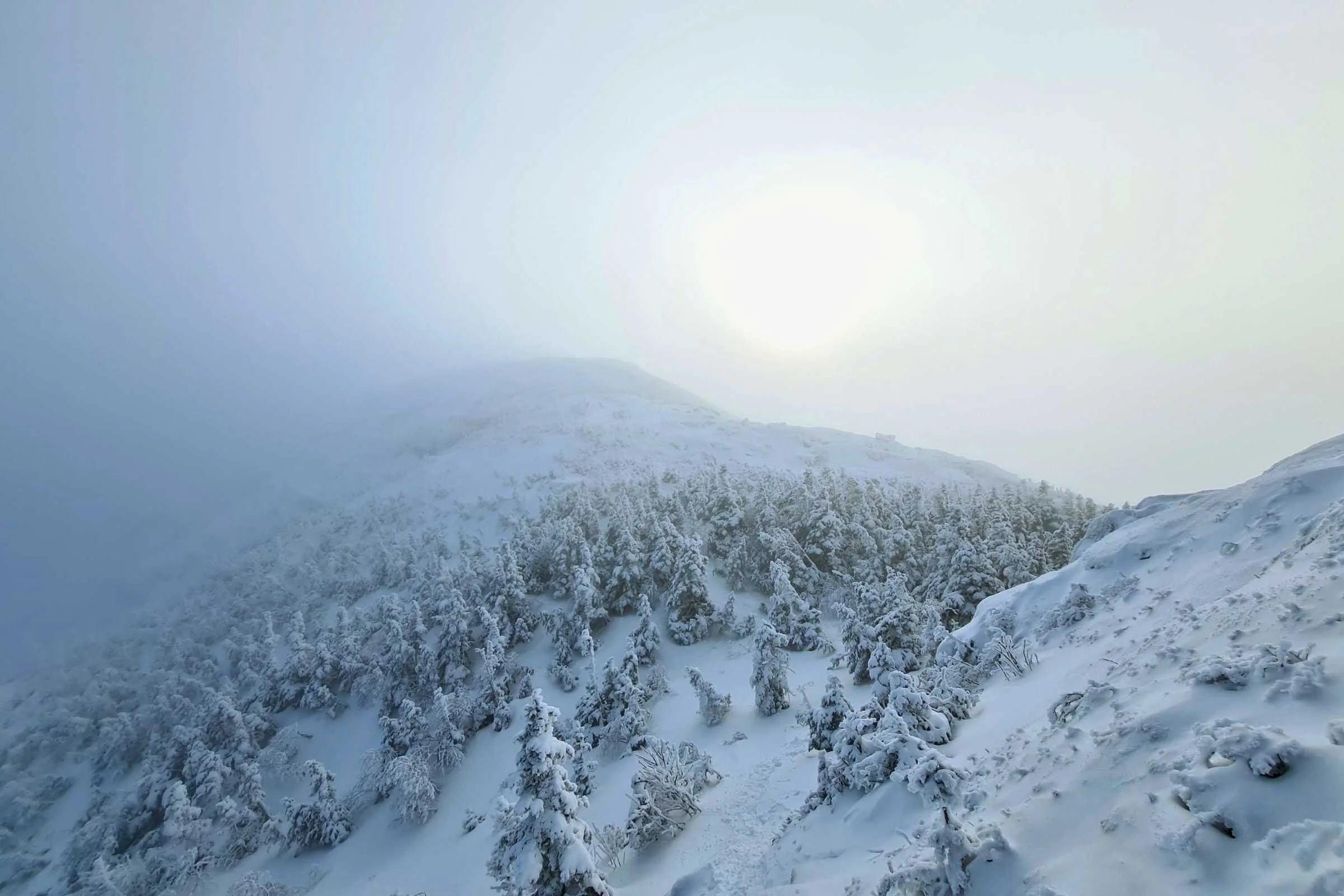   The Adirondacks in winter are beautiful and brutal .  Photo by Aubri Drake.  