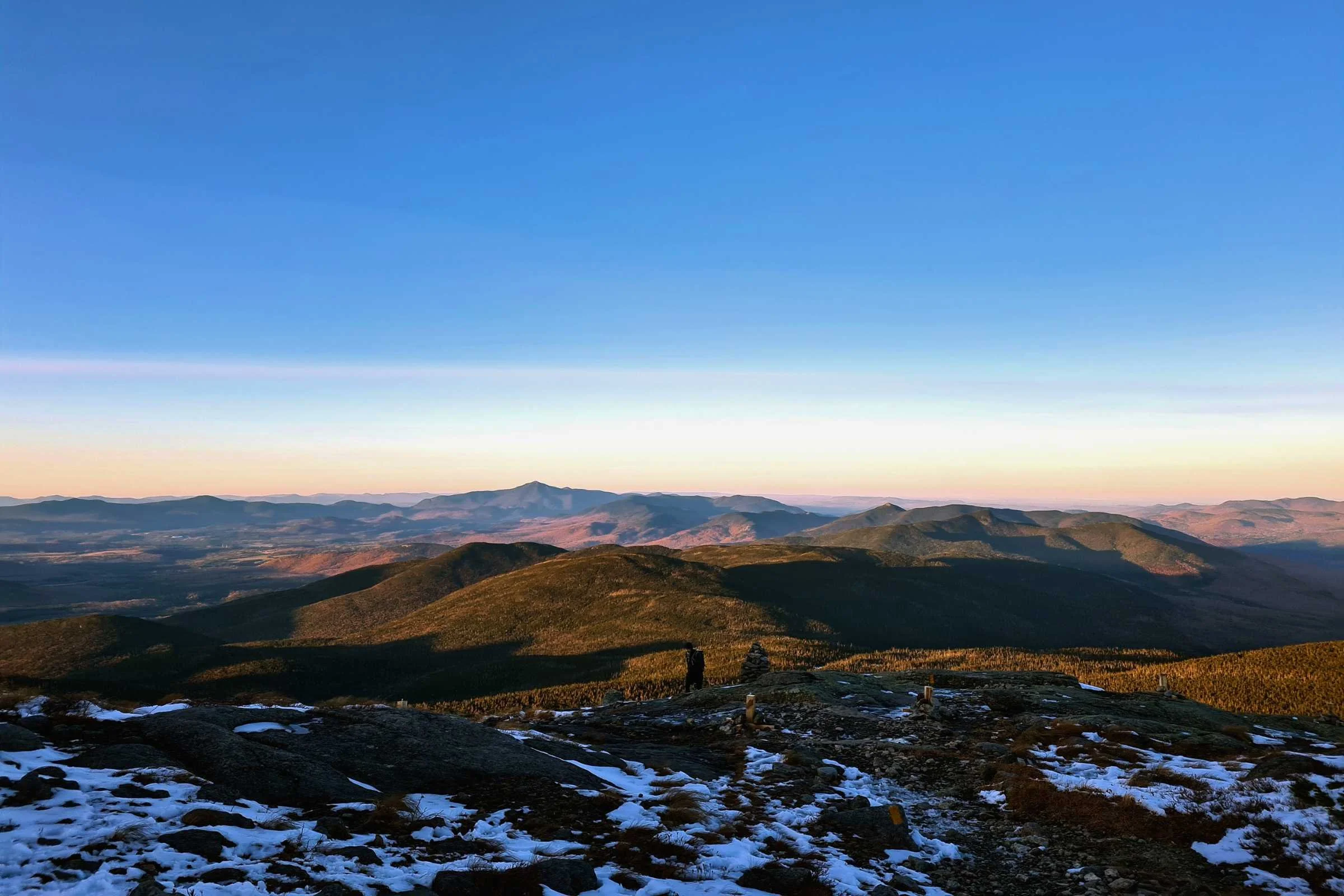   Cairns help lead the way above treeline.   Photo by Aubri Drake . 
