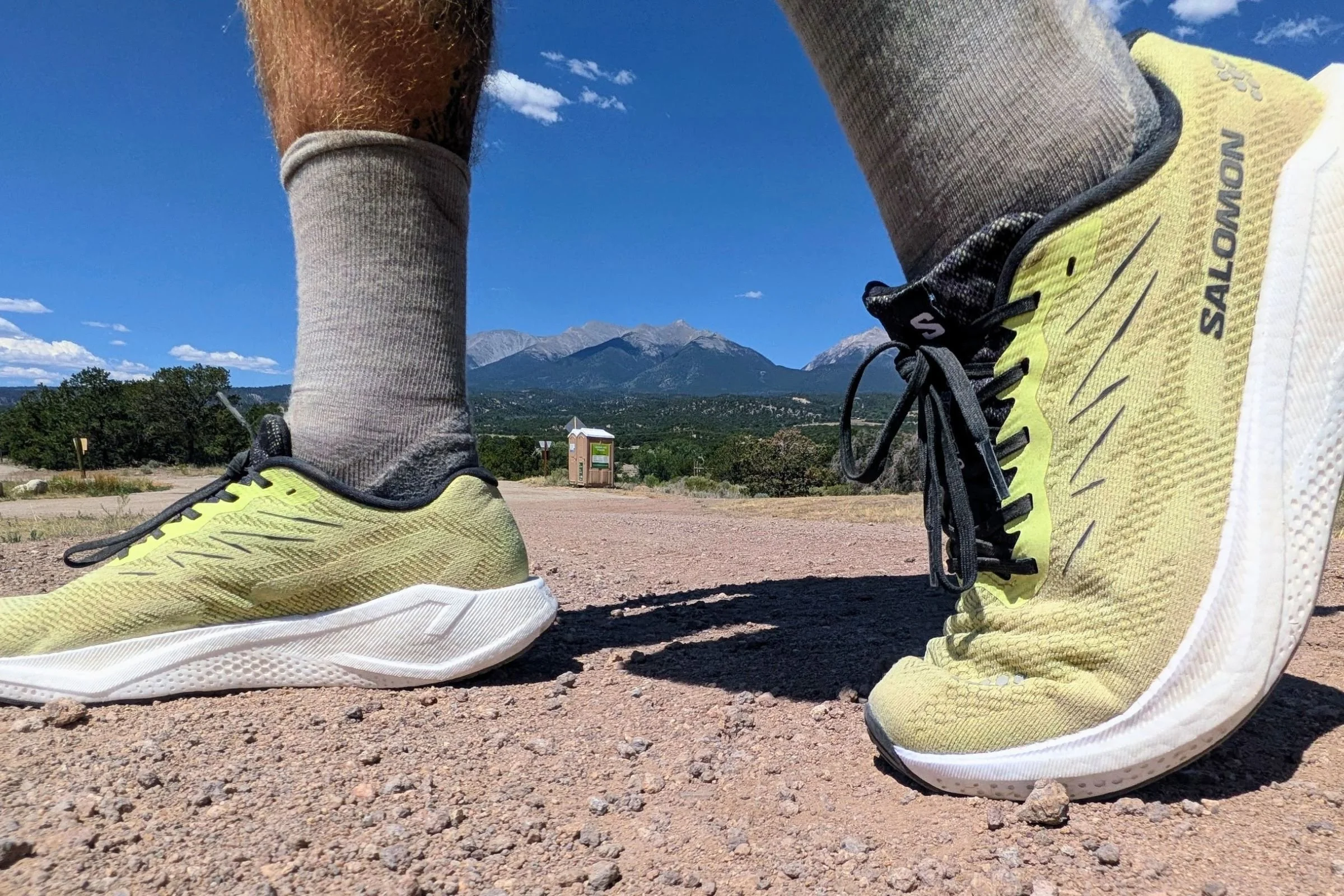   The Salomon Aero Blaze 4 has a cushioned, springy midsole for a responsive ride.  