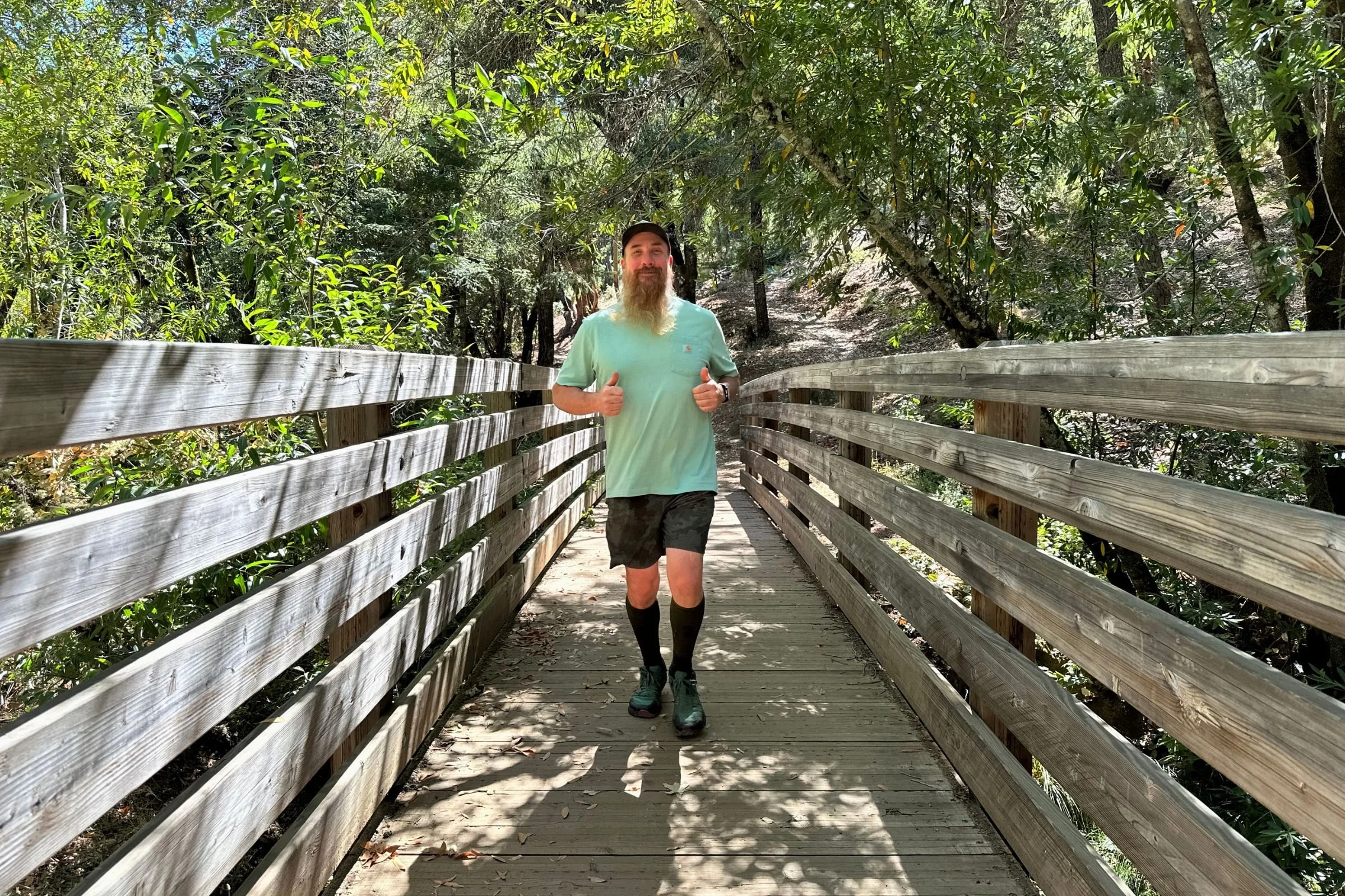   The Rymora Compression Calf Sleeves stayed in place during runs, even as we moved from paved paths to trails.  