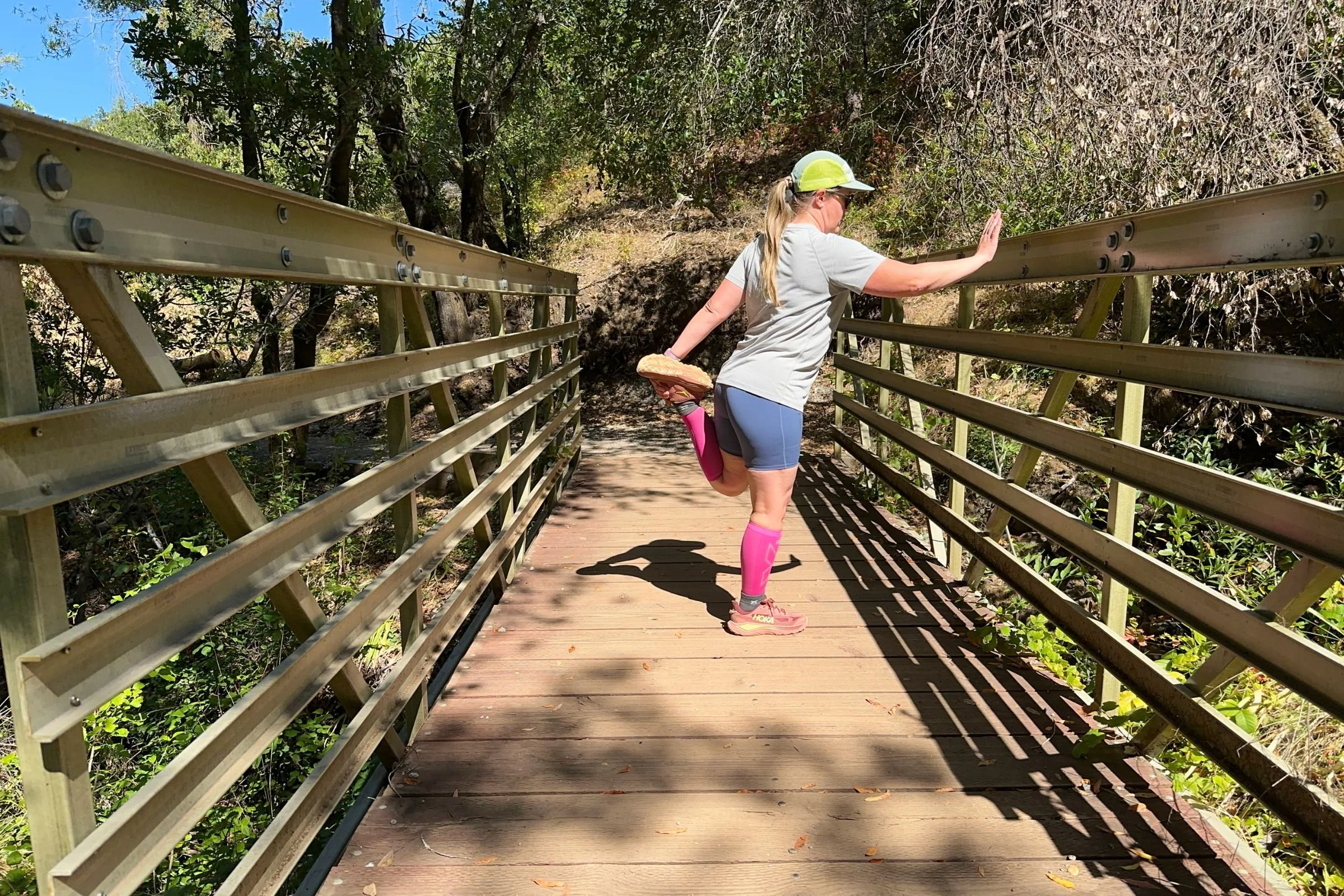   The 2XU X Compression Calf Sleeves provide moderate graduated compression during runs on varied terrain.  