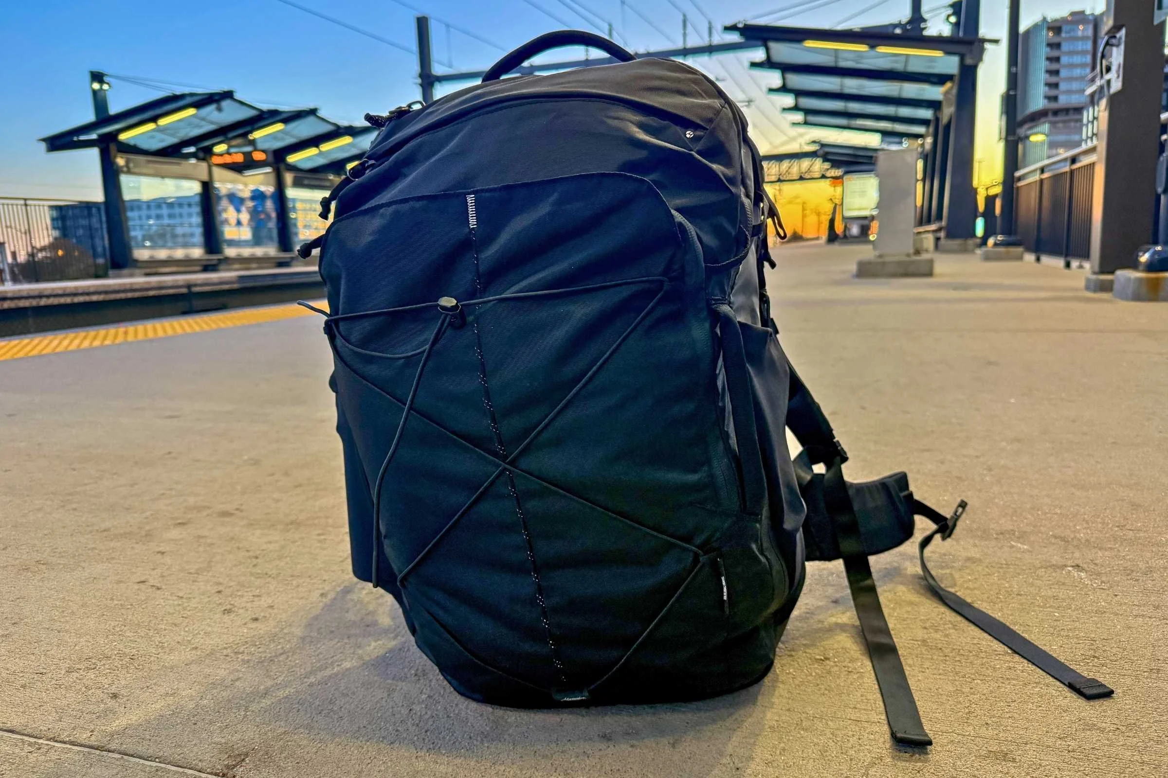   The Matador Global Travel Pack has a streamlined design with an external shock cord for stashing a jacket or other gear.  