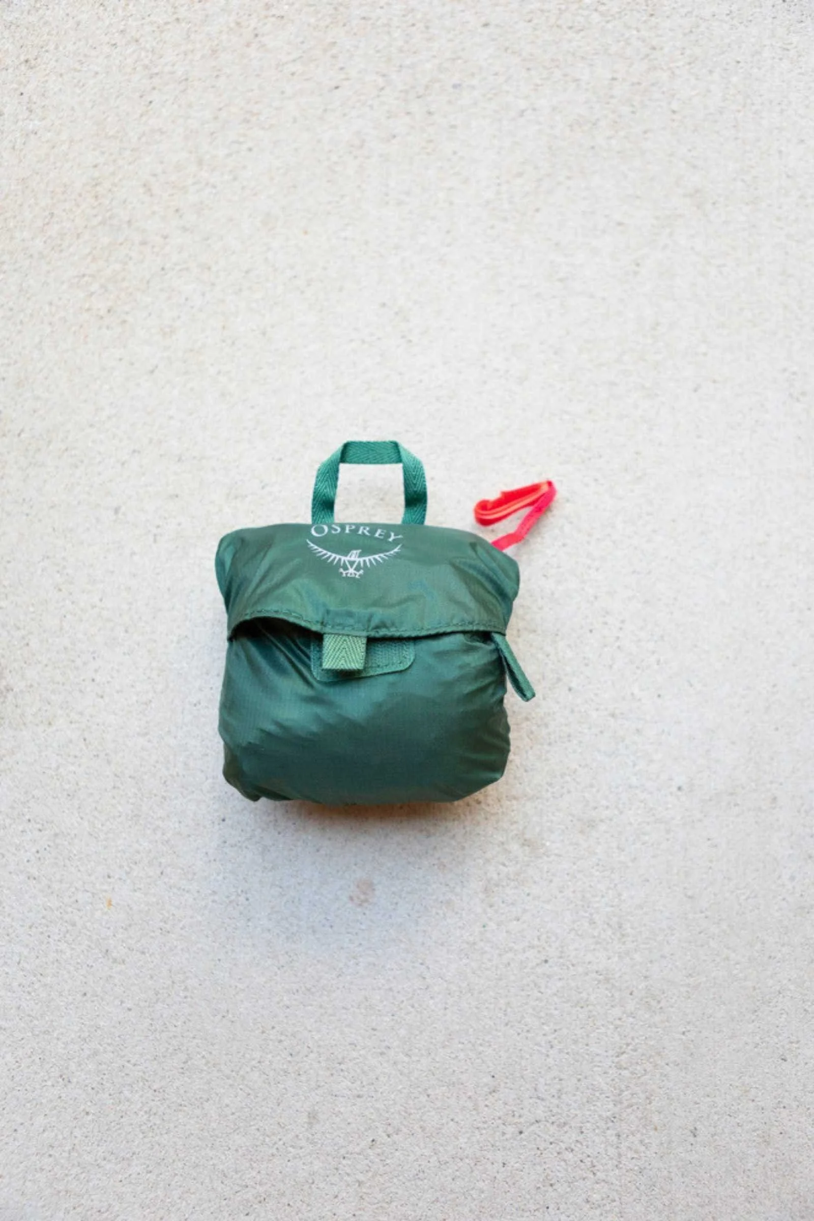   The Osprey Ultralight Stuff Pack stuffed into its own pocket.  