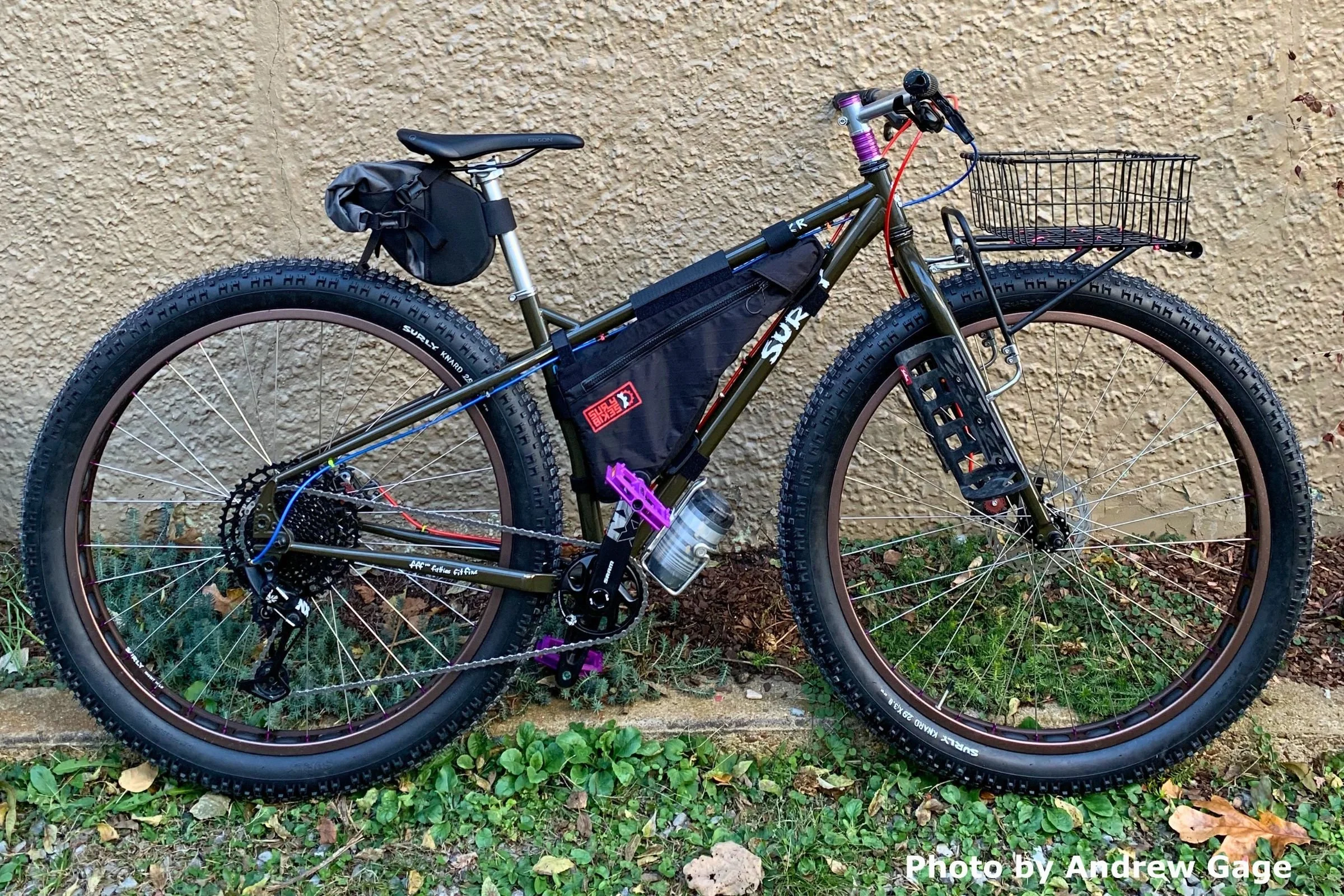   The Surly Karate Monkey is the best bikepacking bike for folks who need a more technical mountain bike that can handle singletrack fully loaded.   Photo by Andrew Gage.  