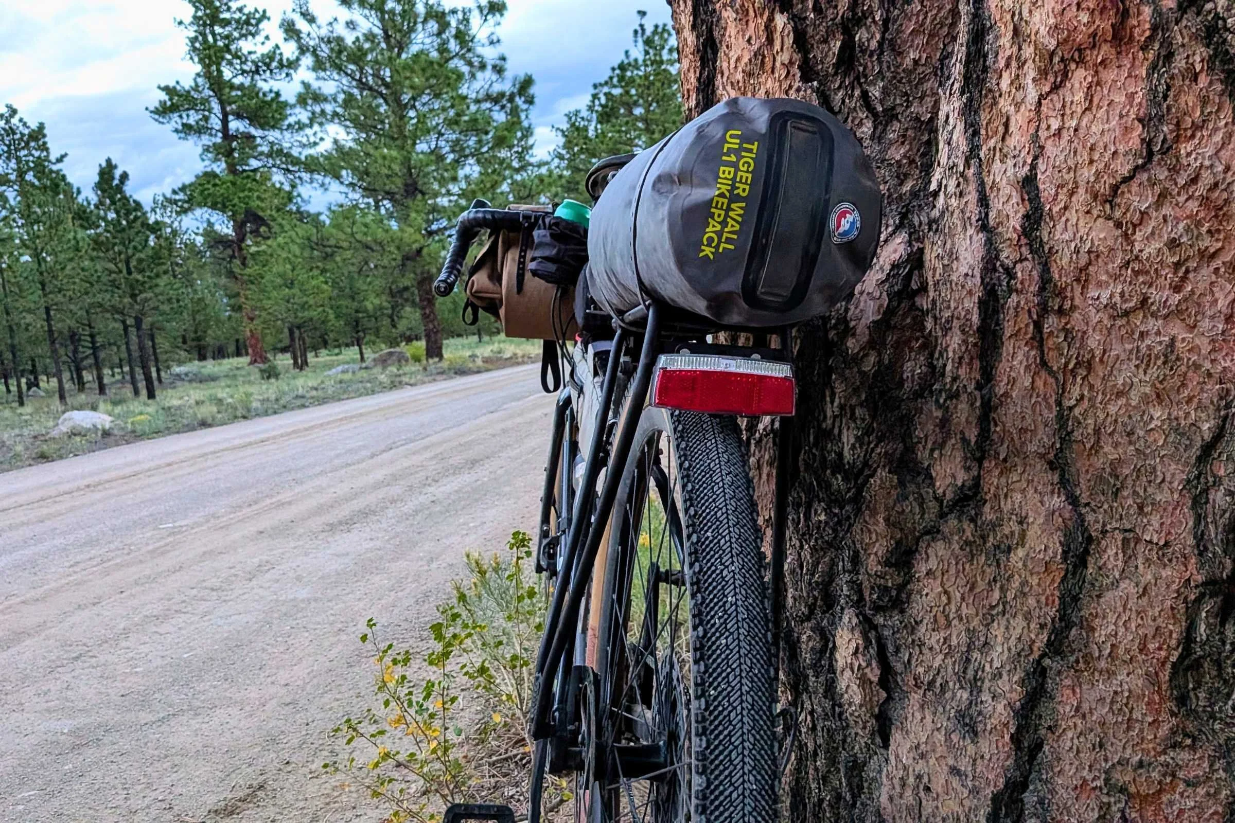   A close-up of the Portland Design Works OxRack Rear Rack shows the dedicated mounting point for a rear light, keeping the light visible even with gear loaded on top.  