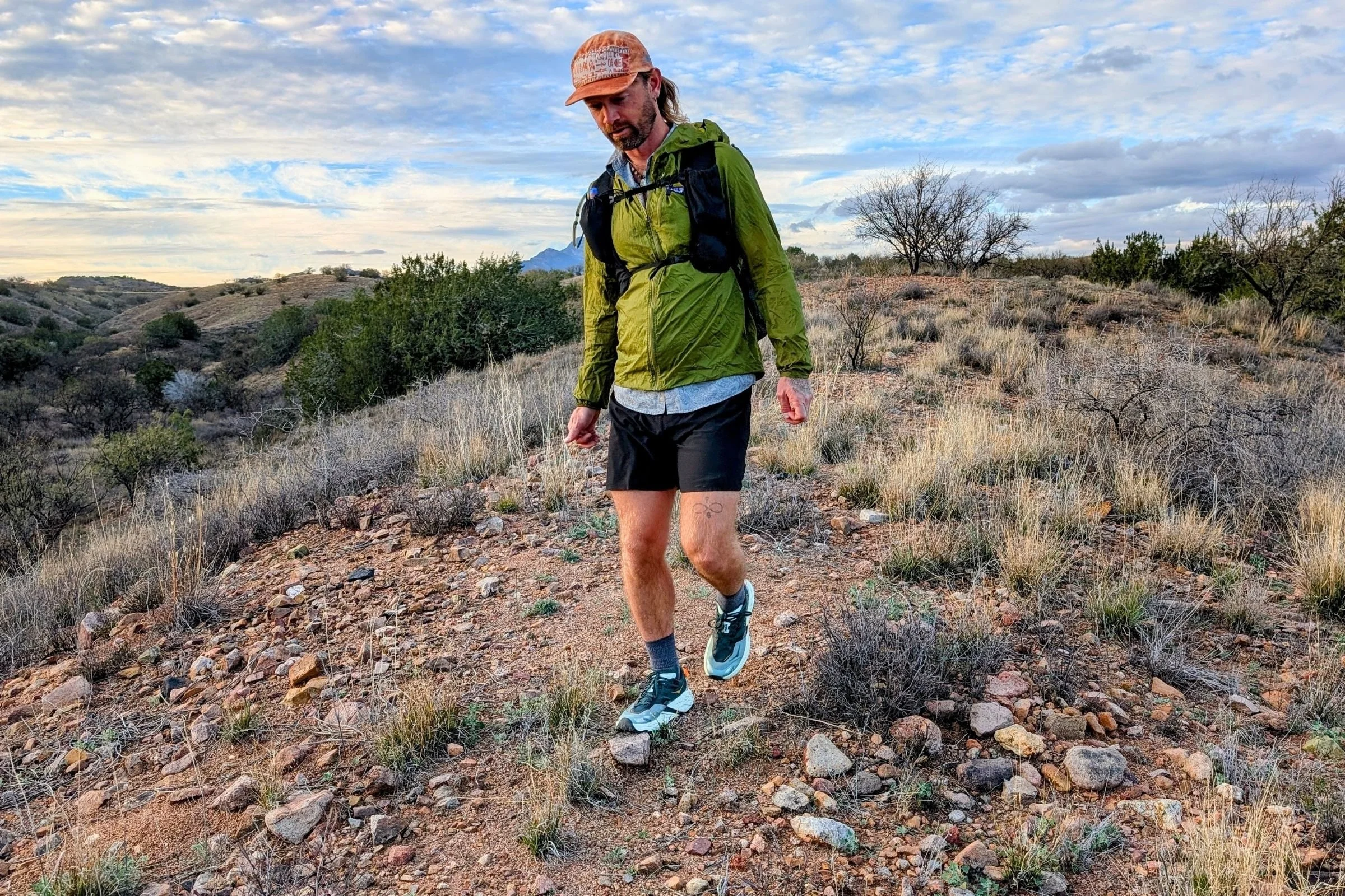   The Pa’lante V2 with Joey Straps moves comfortably with a backpacker on rocky terrain, with its vest-style shoulder straps keeping the load close to the body.  