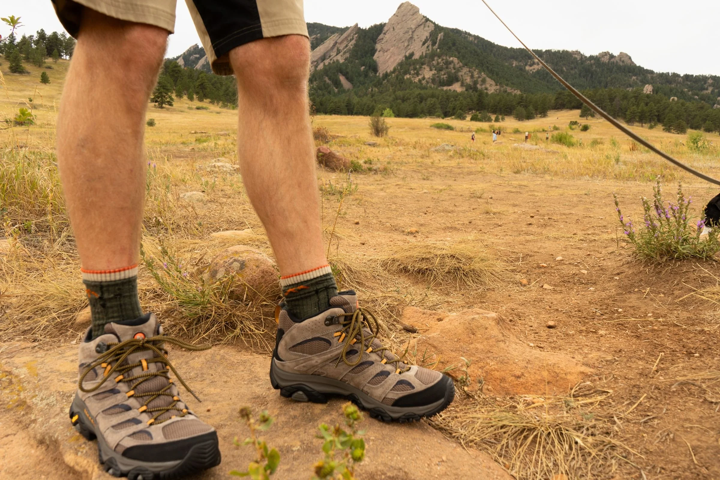   The Merrell Moab 3 Mid Waterproof hiking boots combine a pigskin leather and mesh upper with a supportive mid-height design.  