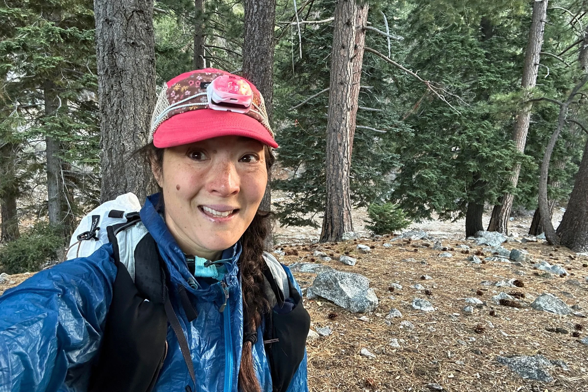   We wore the Petzl Swift LT on backpacking trips in Joshua Tree and the San Gabriel Mountains, testing its lightweight design on the trail and around camp.  